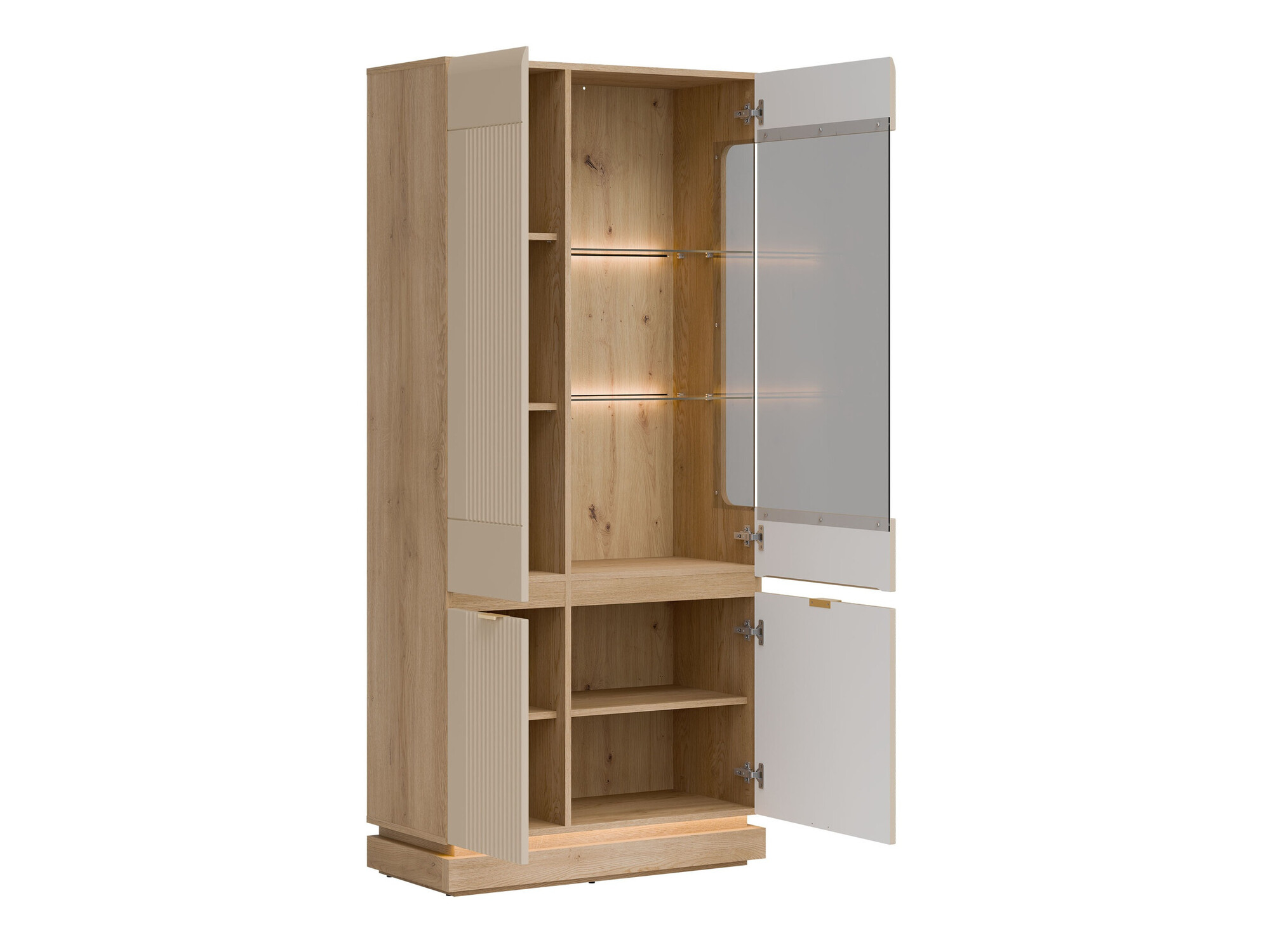 Living room set Teselbu 116 (Cashmere + Oak)