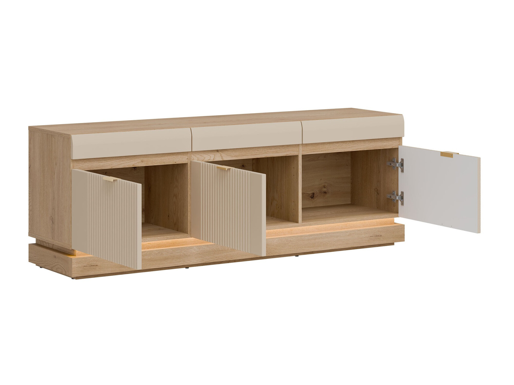 Living room set Teselbu 116 (Cashmere + Oak)