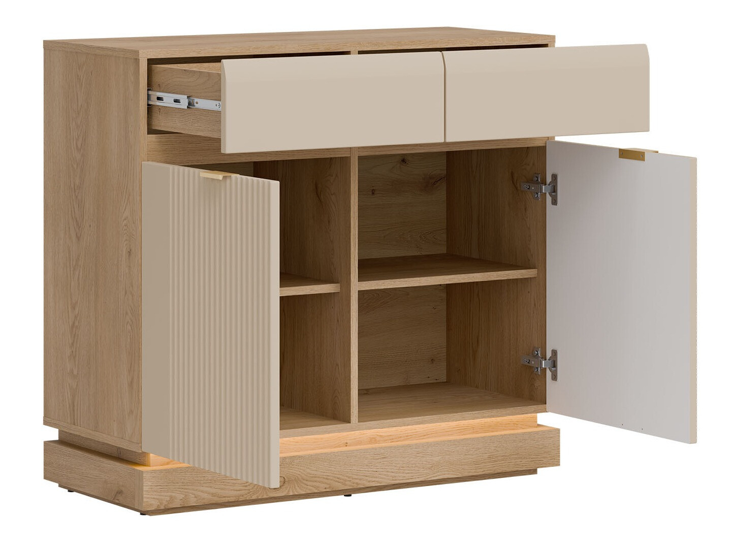 Living room set Teselbu 116 (Cashmere + Oak)
