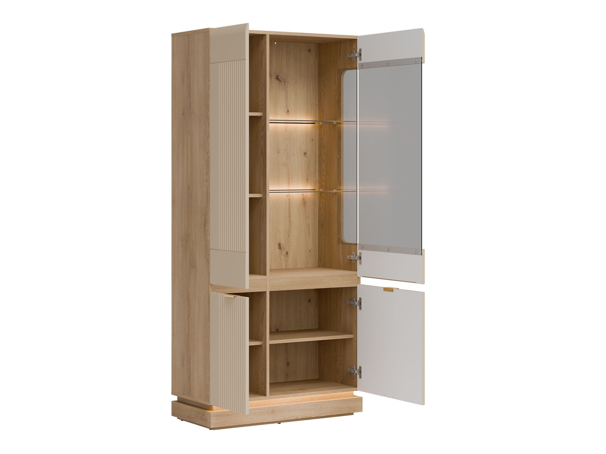 Living room set Teselbu 116 (Cashmere + Oak)
