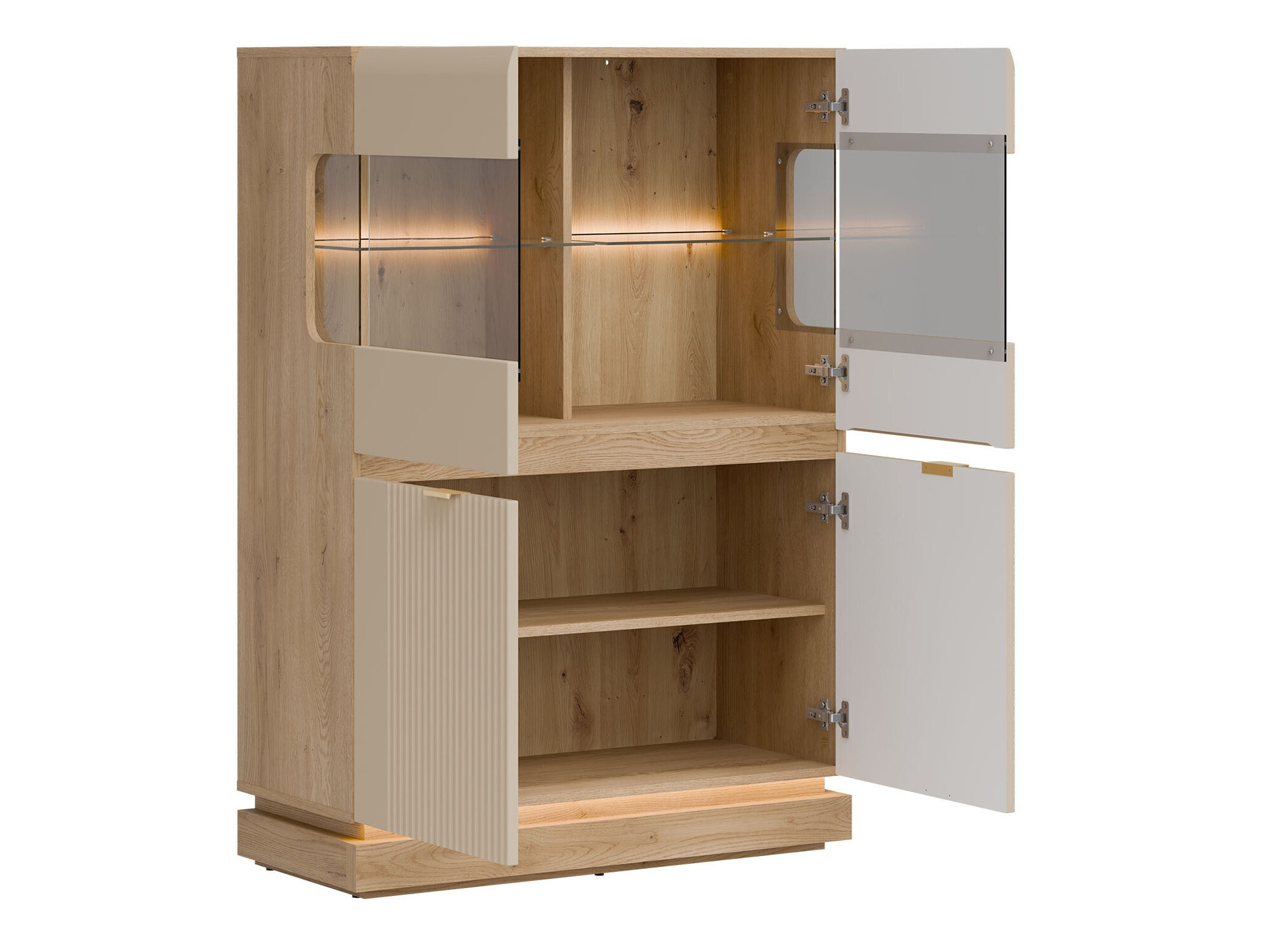 Living room set Teselbu 116 (Cashmere + Oak)
