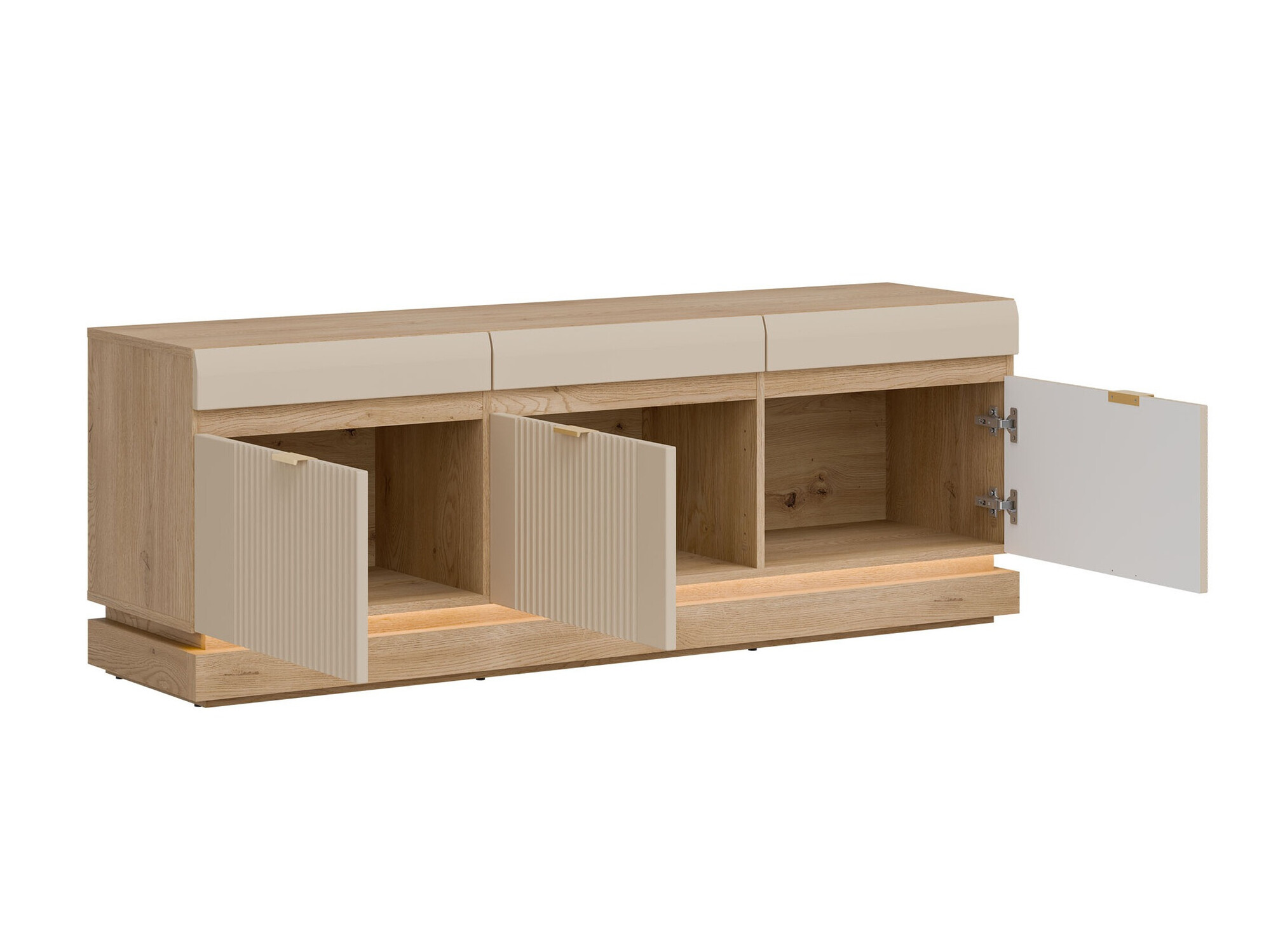 Living room set Teselbu 116 (Cashmere + Oak)