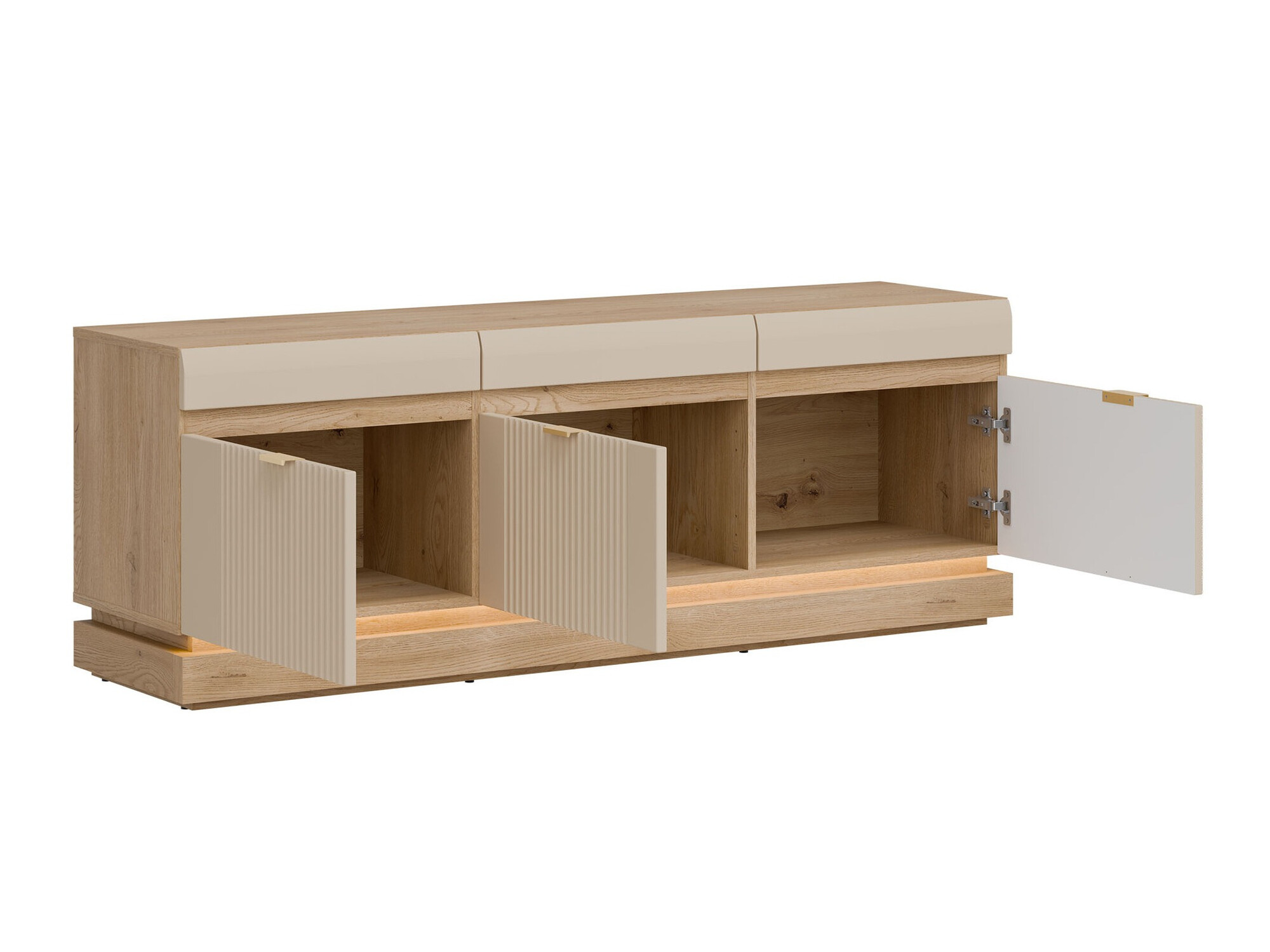 Living room set Teselbu 116 (Cashmere + Oak)