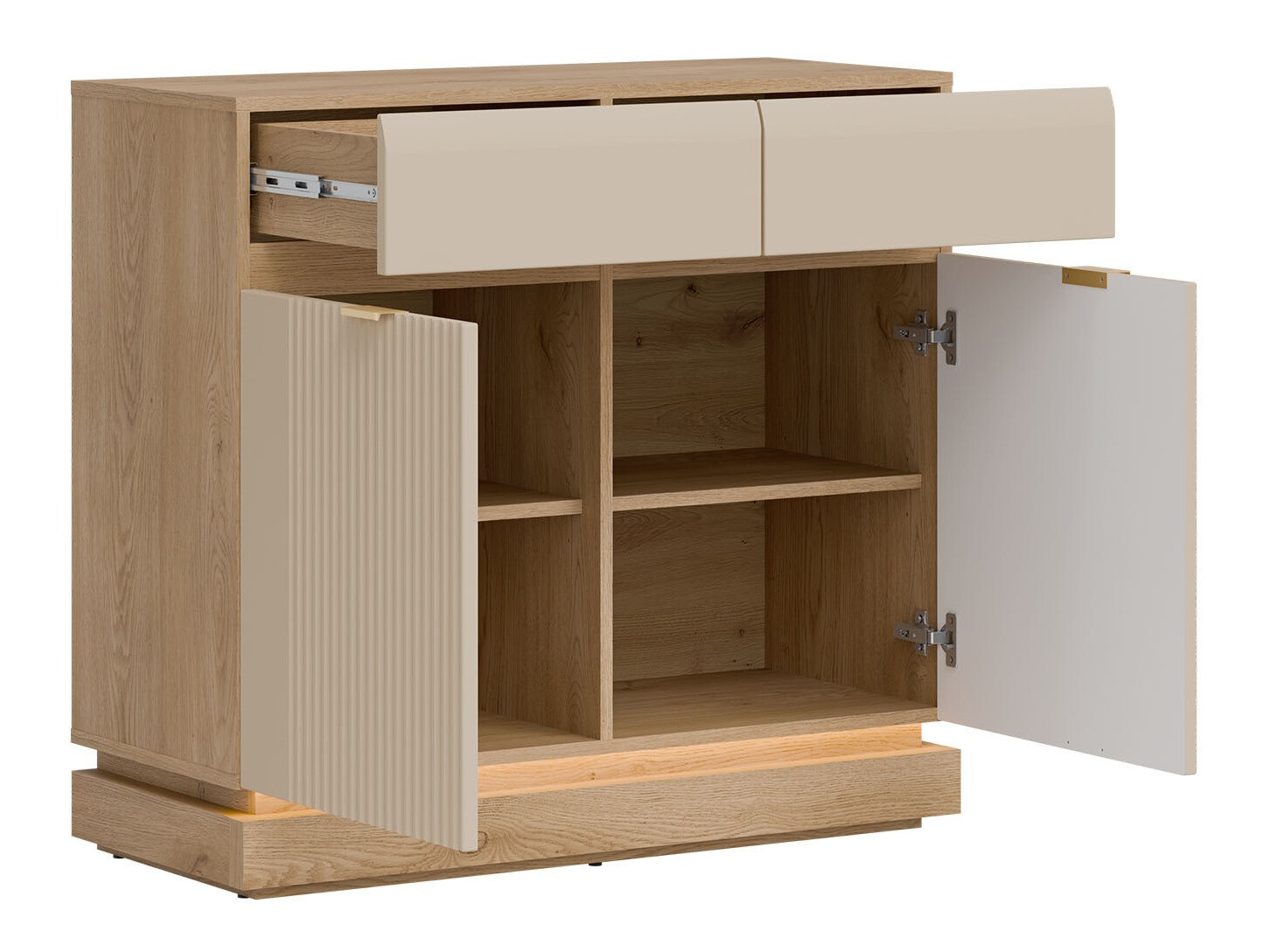 Living room set Teselbu 116 (Cashmere + Oak)