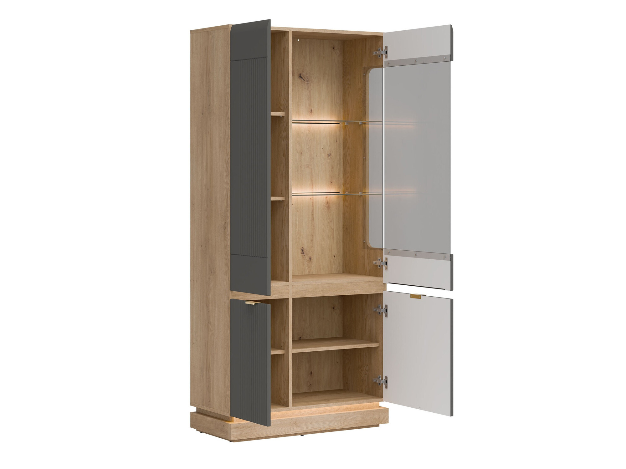 Living room set Teselbu 116 (Grey + Oak)