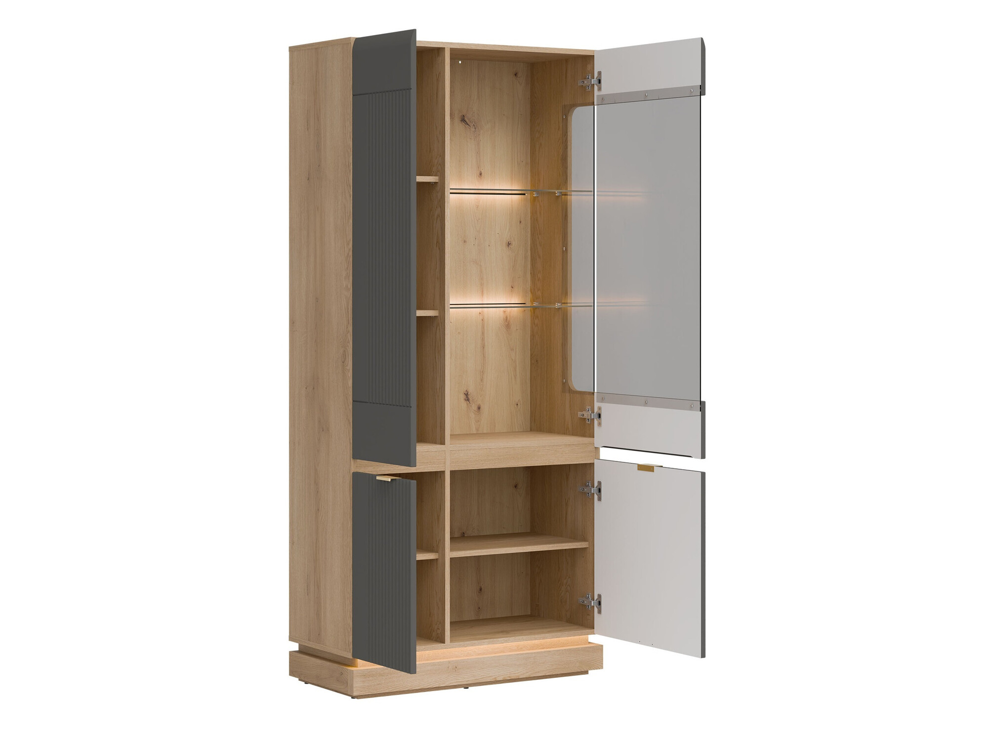Living room set Teselbu 116 (Grey + Oak)