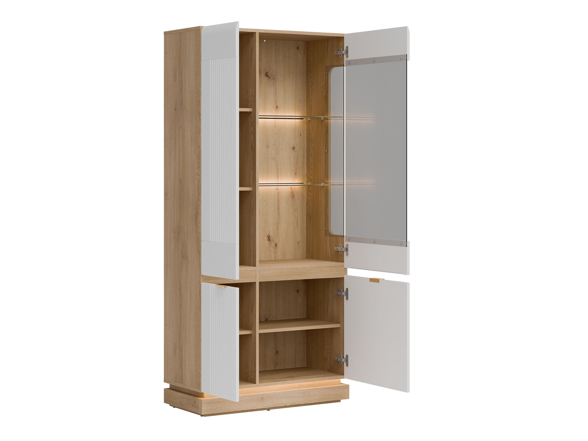 Living room set Teselbu 116 (White + Oak)