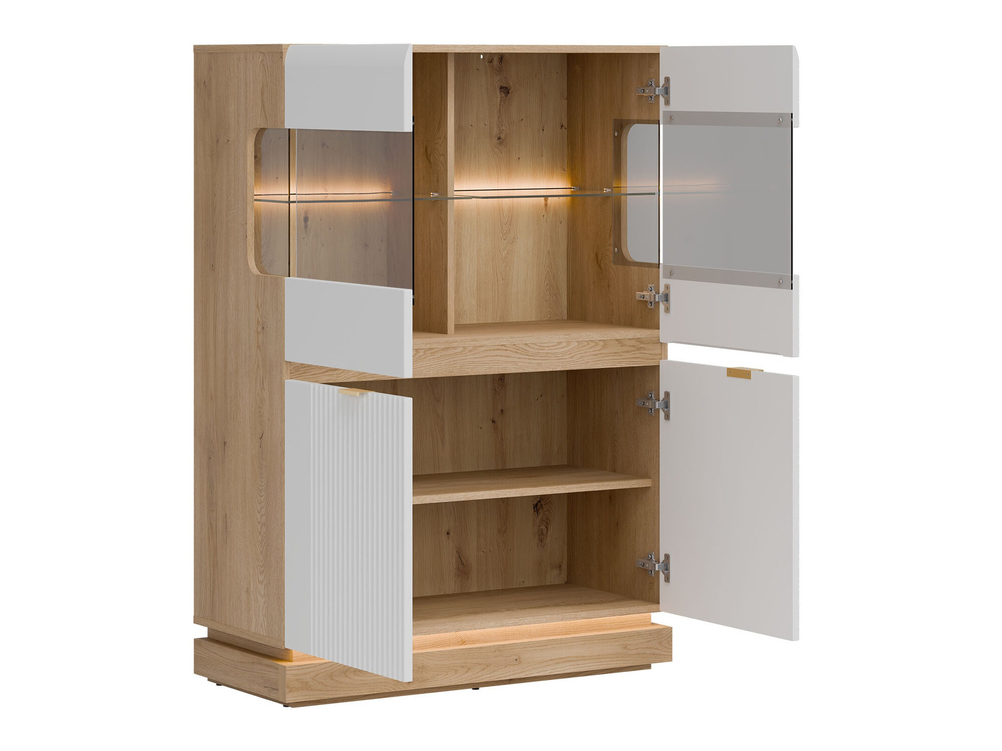 Living room set Teselbu 116 (White + Oak)