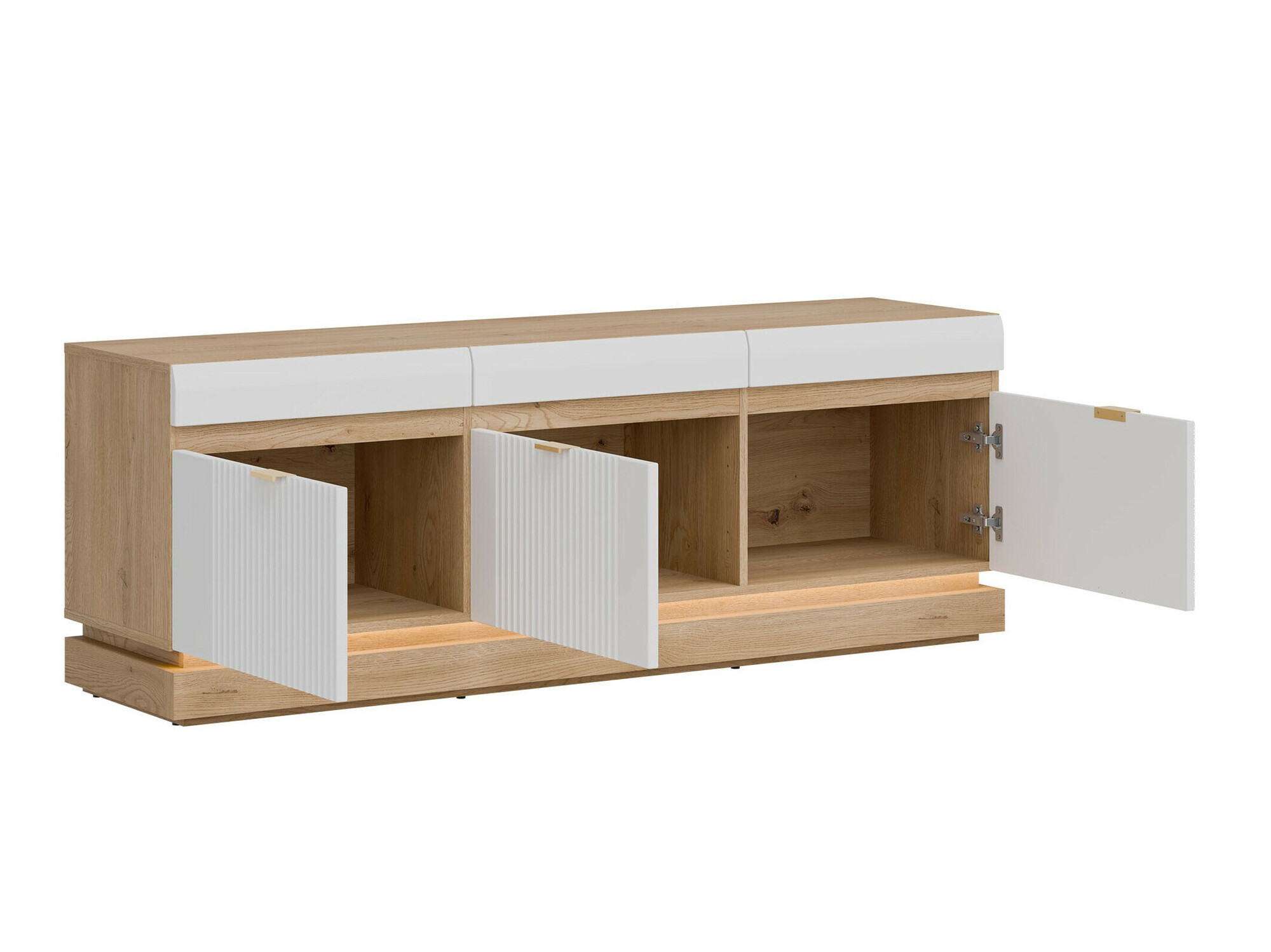 Living room set Teselbu 116 (White + Oak)