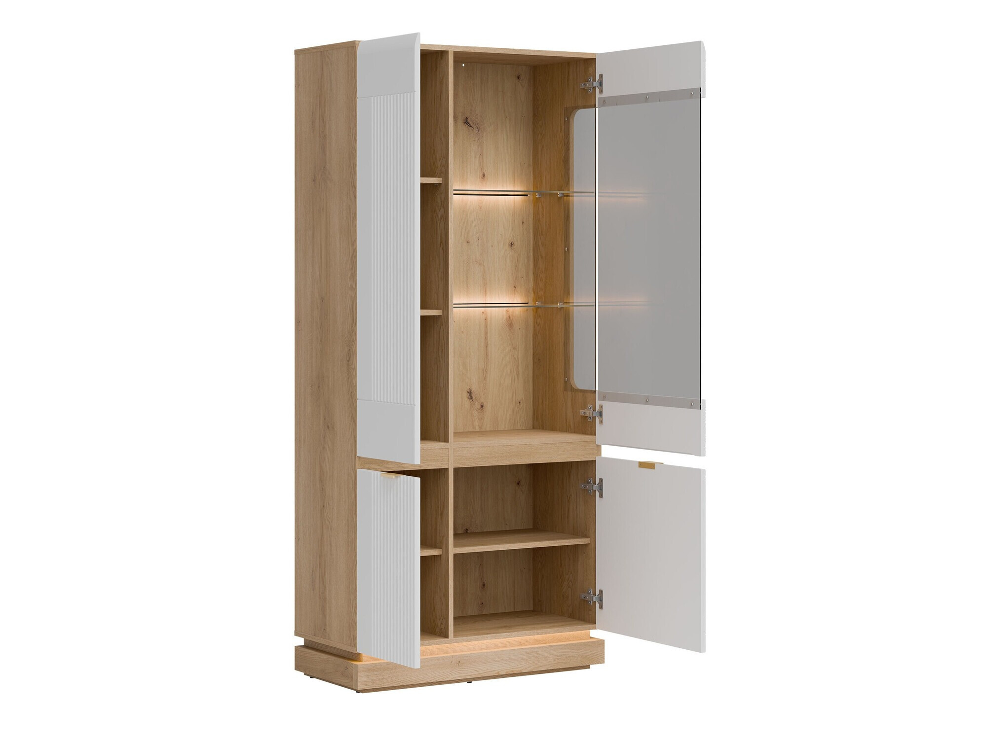 Living room set Teselbu 116 (White + Oak)
