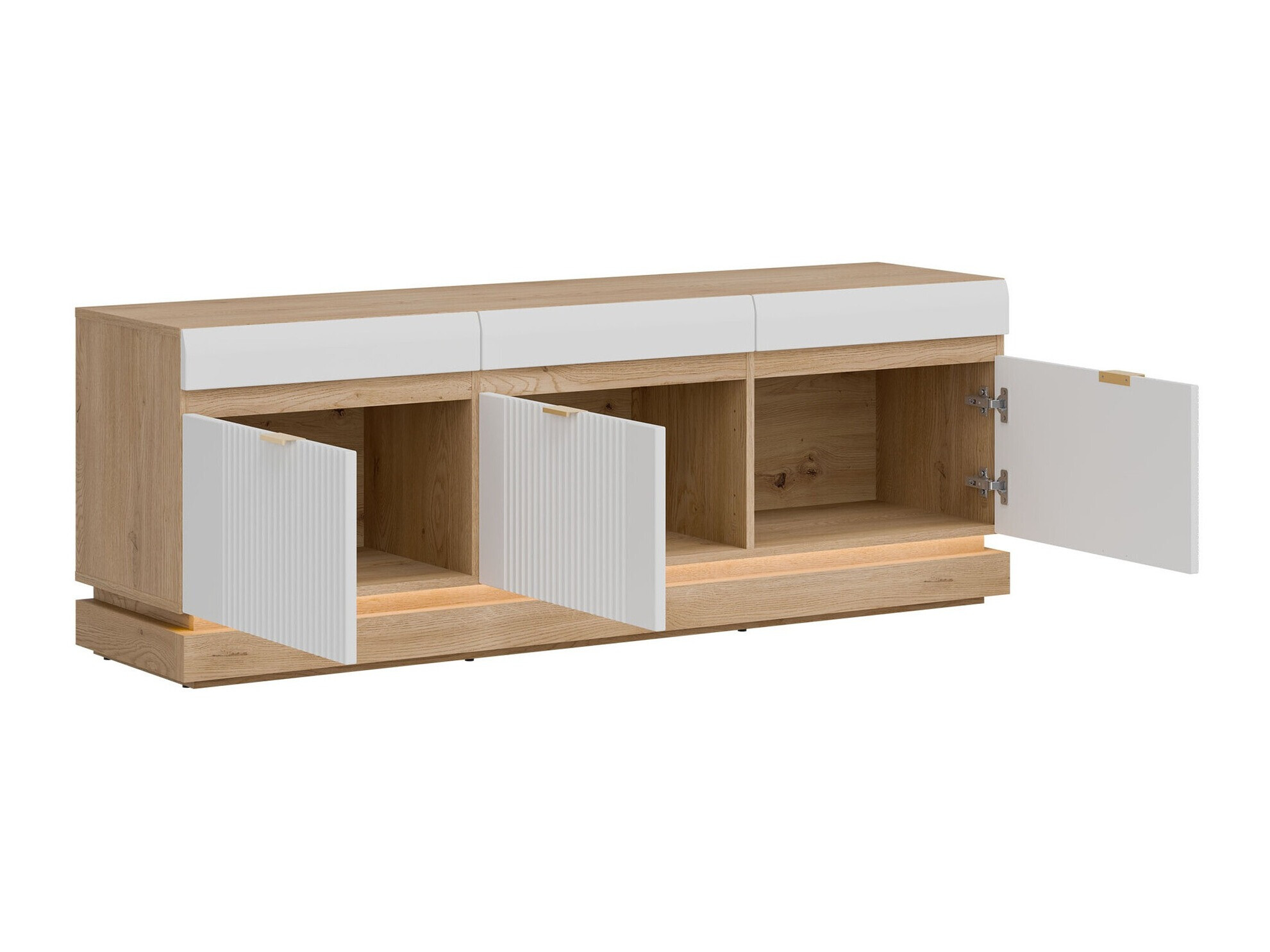 Living room set Teselbu 116 (White + Oak)