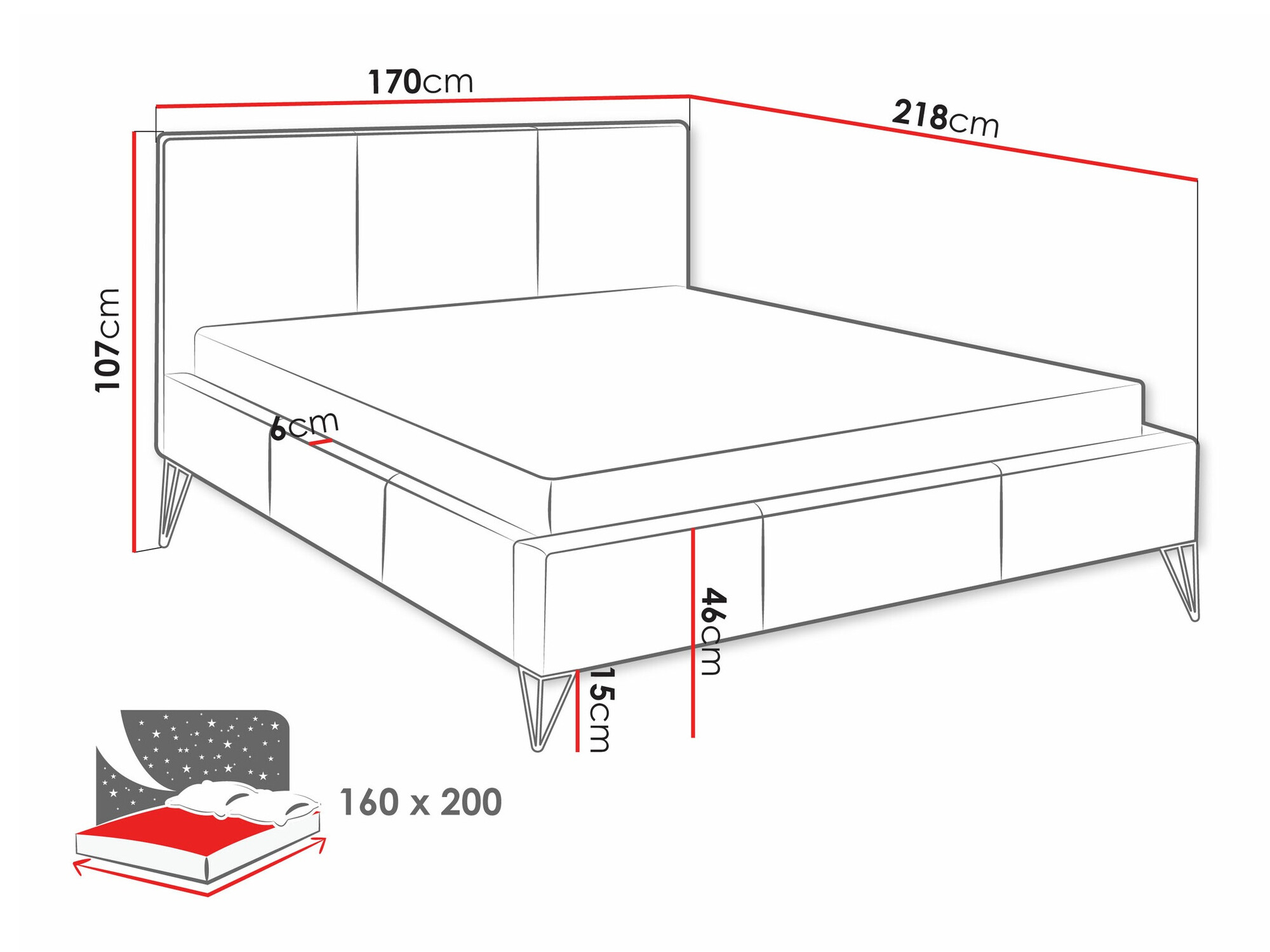 Bed Clovis 118 (Ruben 2115)