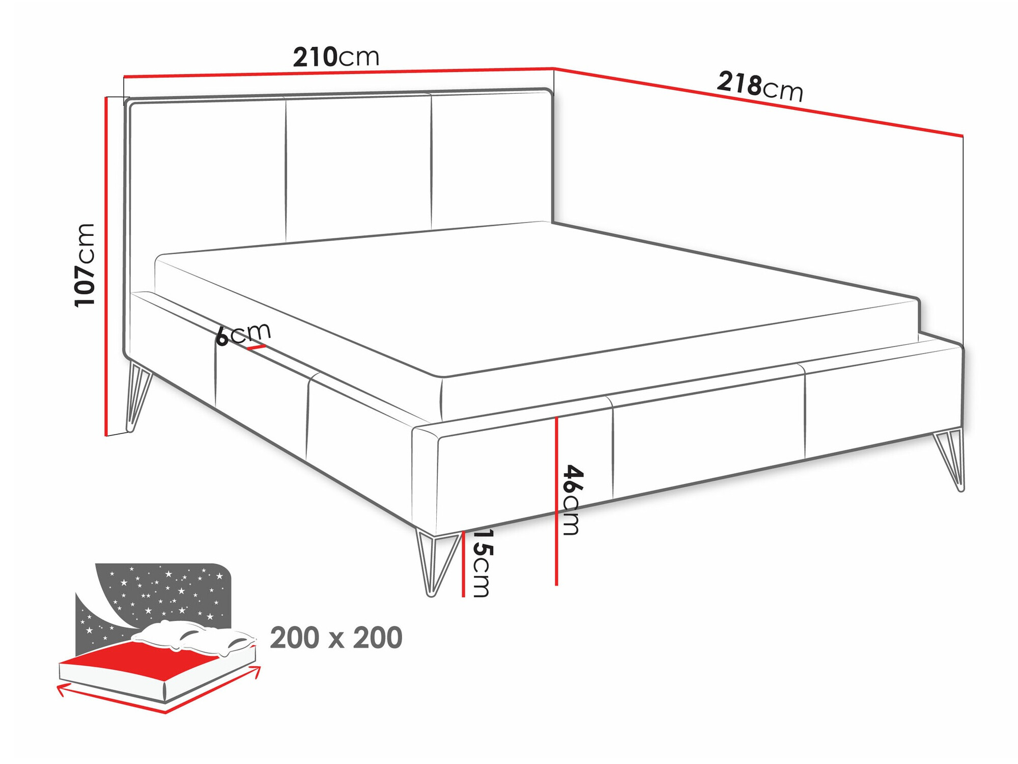 Bed Clovis 118 (Ruben 2115)