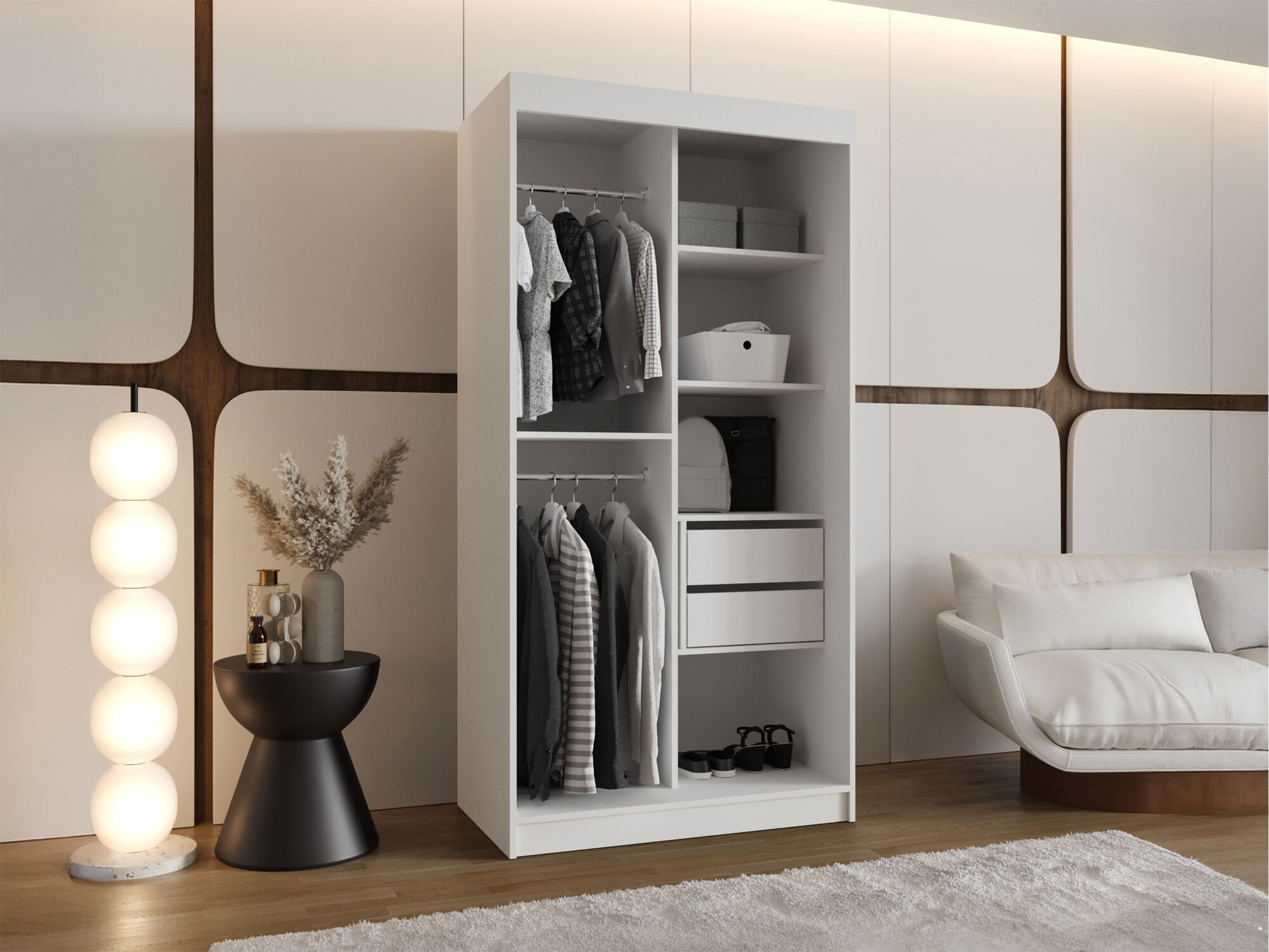 Wardrobe Hartford 498 (White)