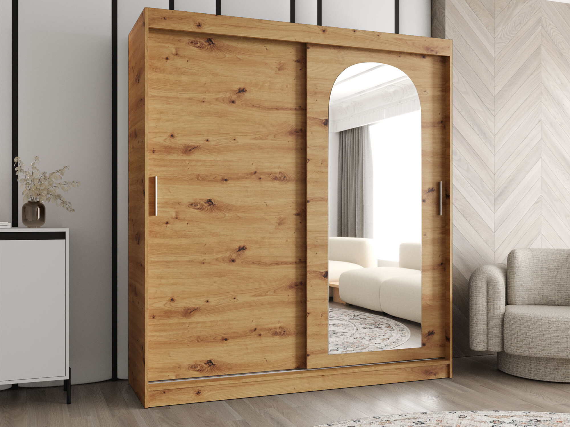 Wardrobe Hartford 500 (Artisan oak)