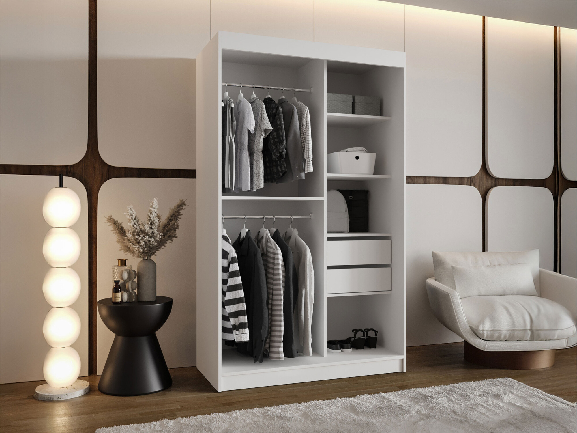 Wardrobe Hartford 501 (White)