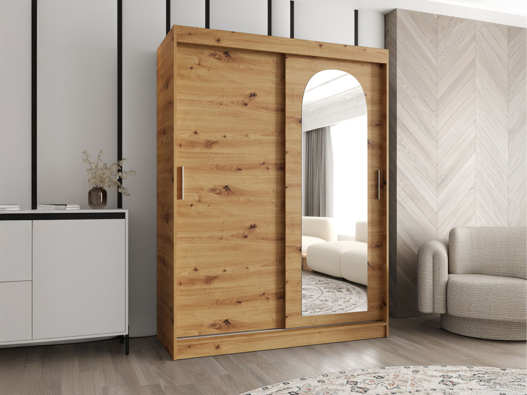 Wardrobe Hartford 502 (Artisan oak)