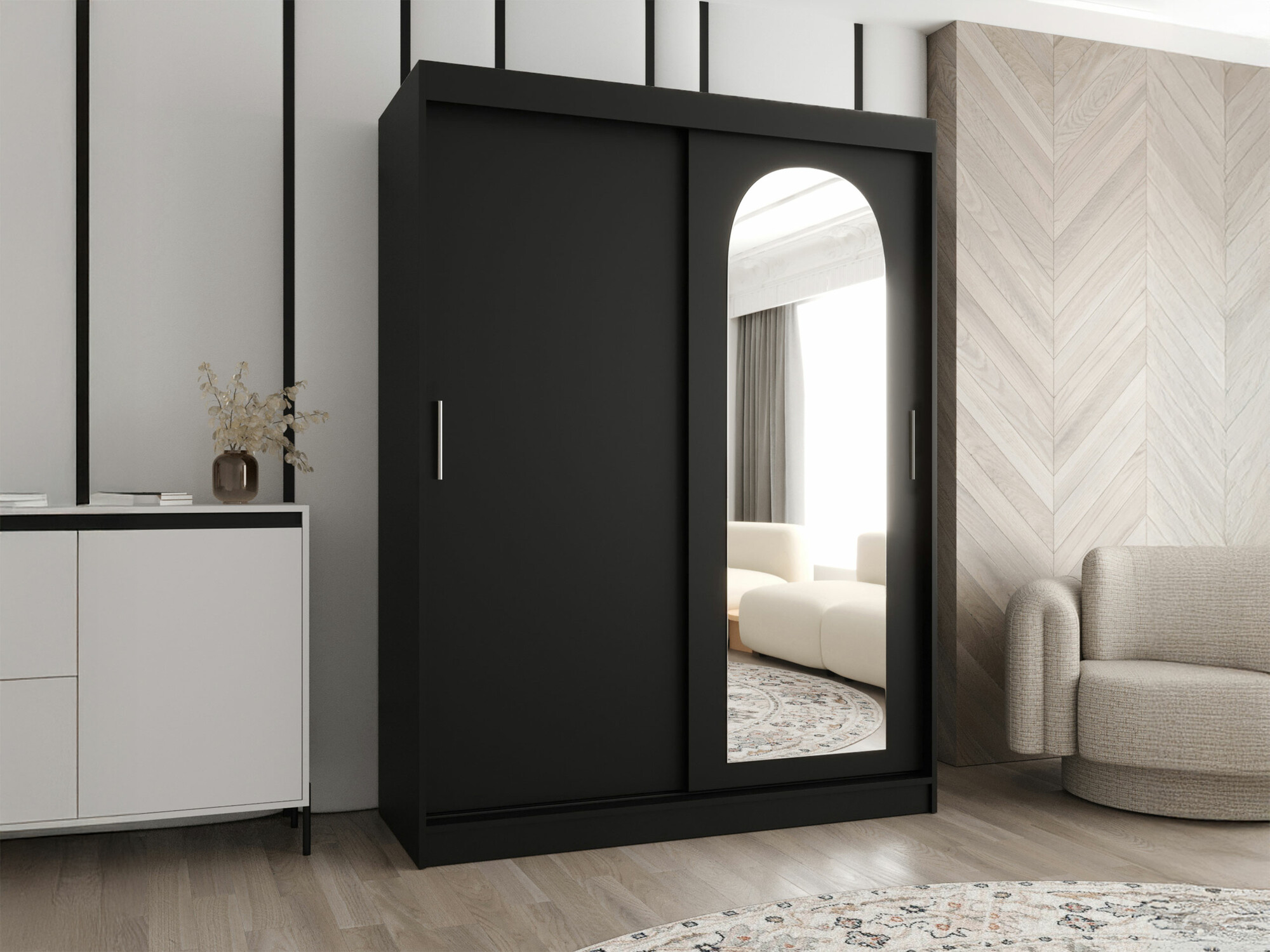 Wardrobe Hartford 502 (Black)