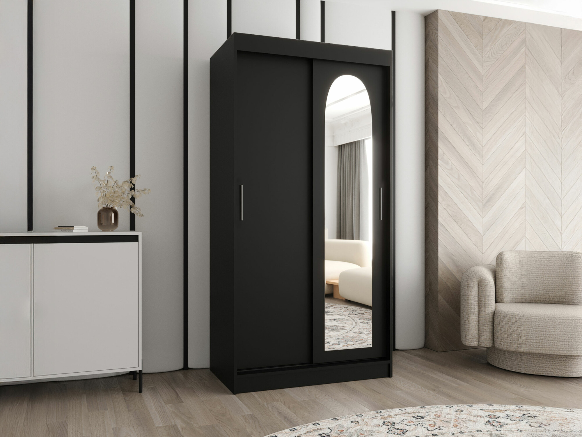 Wardrobe Hartford 505 (Black)