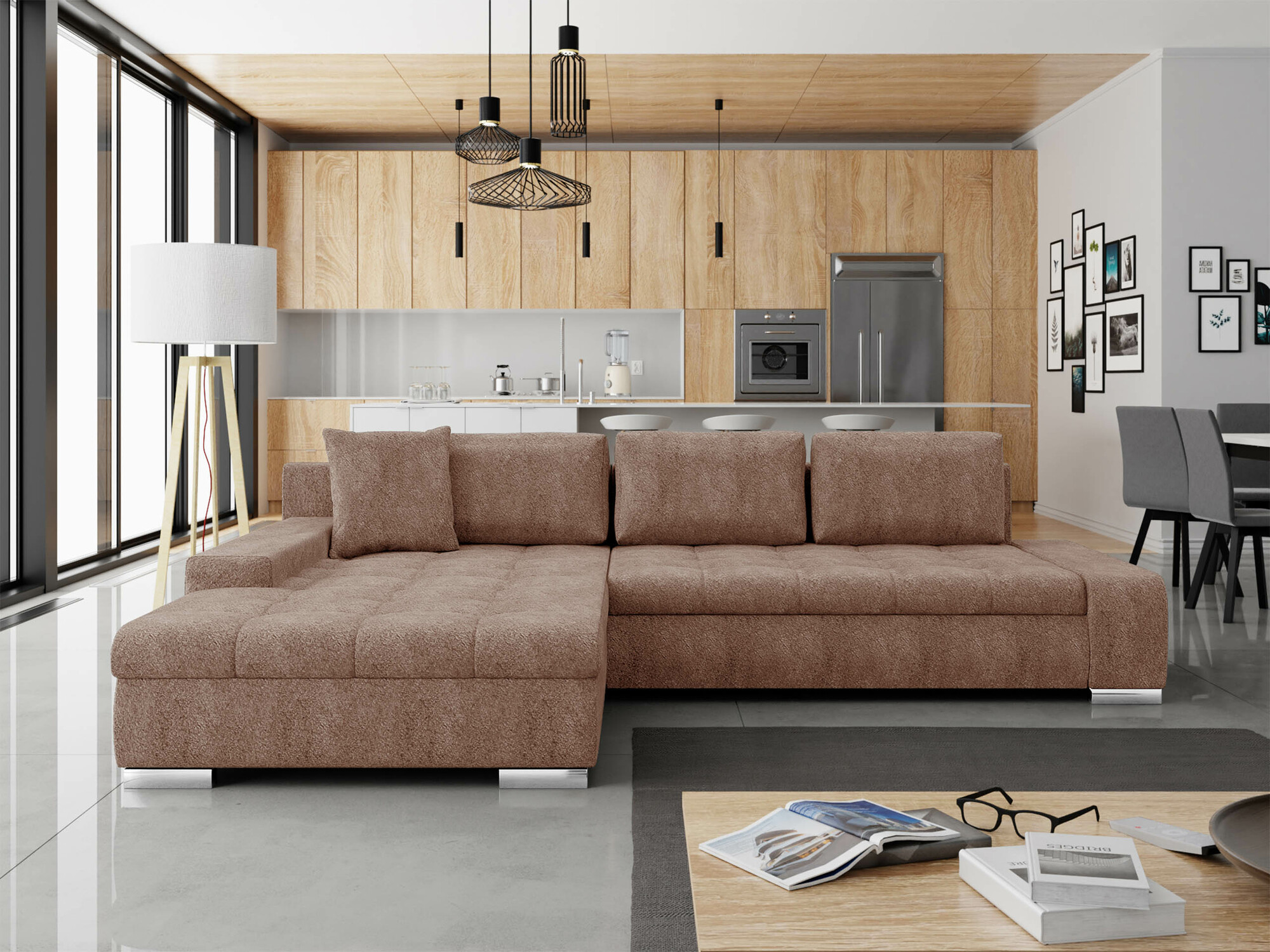 Corner sofa Comfivo Nitor II (Coral 45)