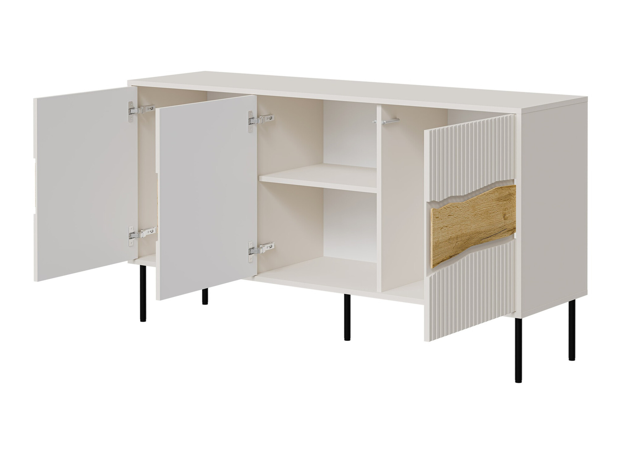 Sideboard Monevare 100 (Black + Wotan Oak)