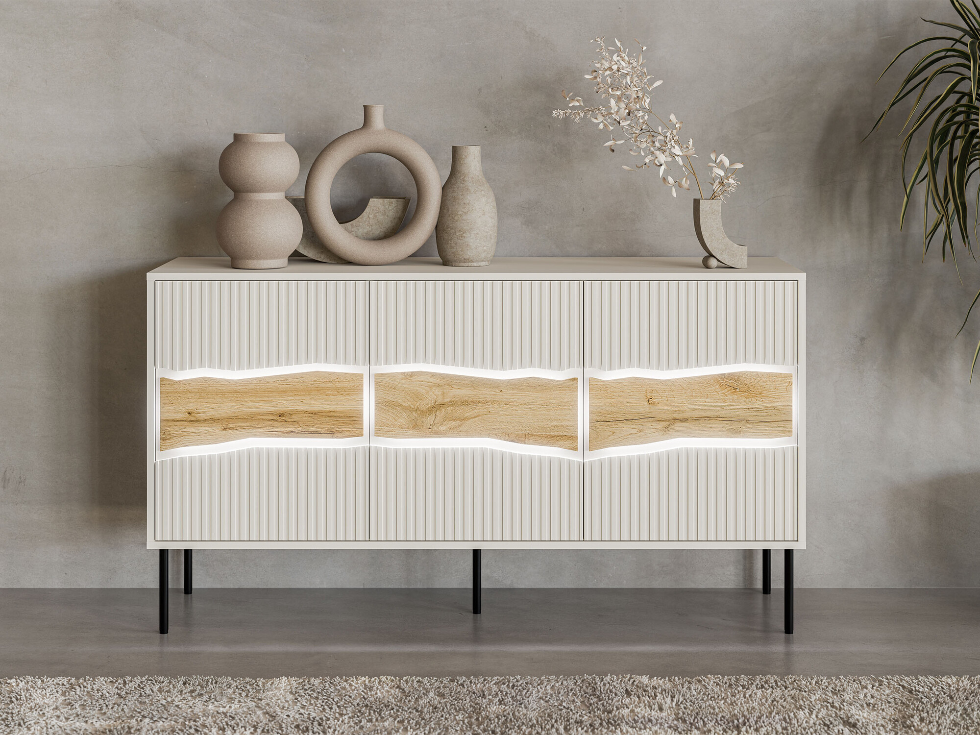 Sideboard Monevare 100 (Wotan Oak + Cashmere)