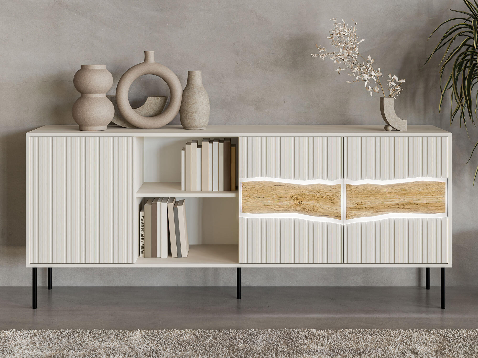 Sideboard Monevare 101 (Wotan Oak + Cashmere)