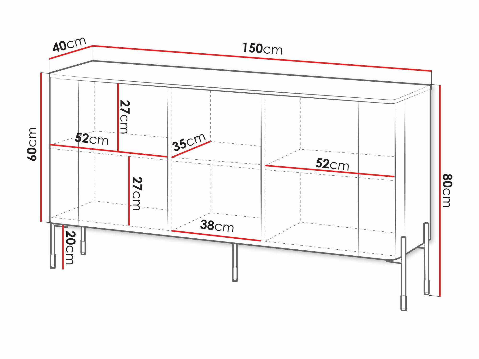 Sideboard Nobilitas (White)