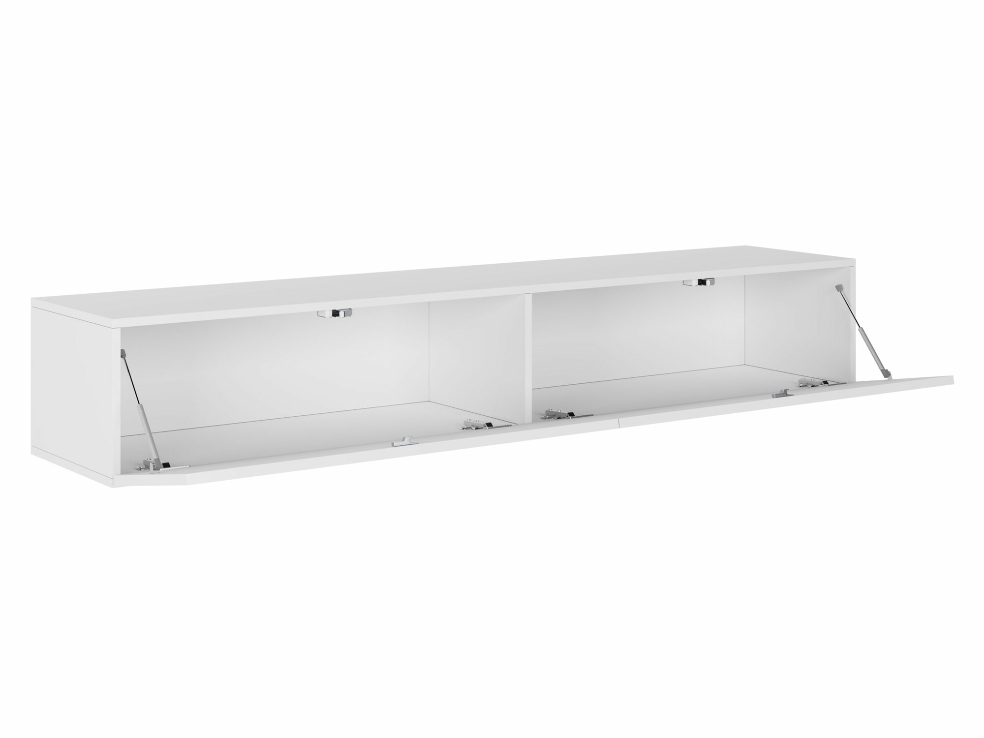 TV stand Vilrin I (Black + Glossy black)