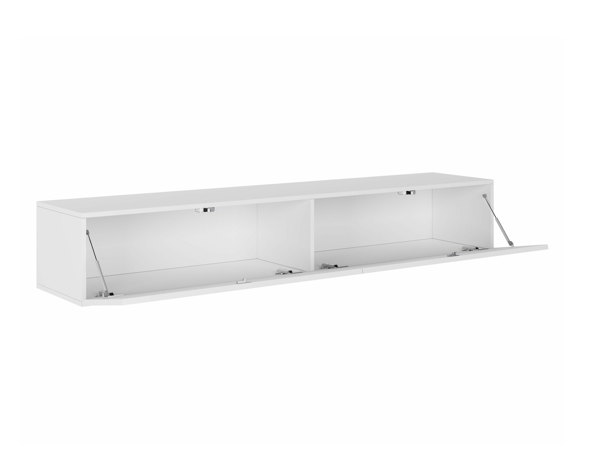 TV stand Vilrin I (White + Glossy white)