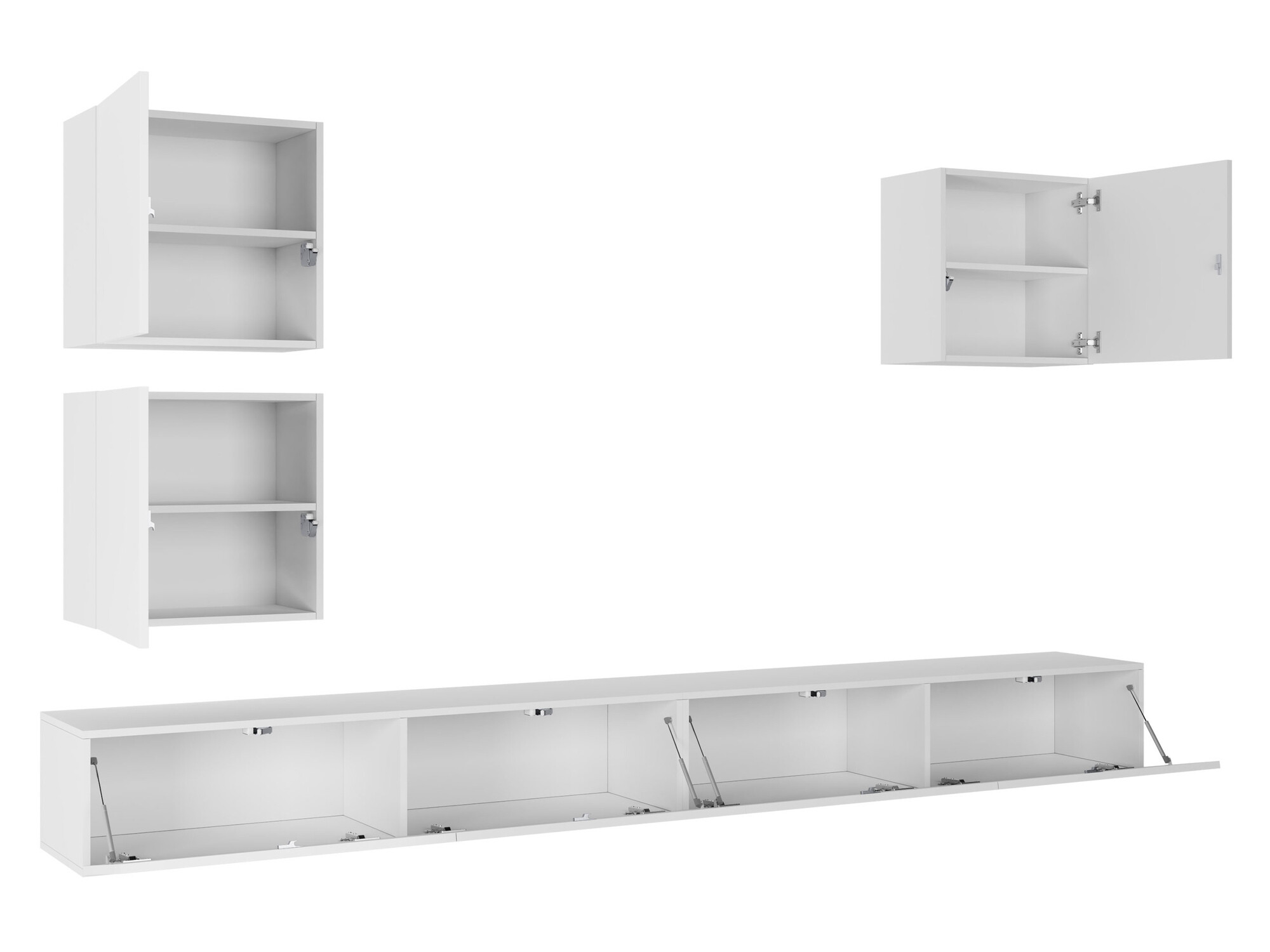 Living room set Vilrin III (Black + Glossy black)