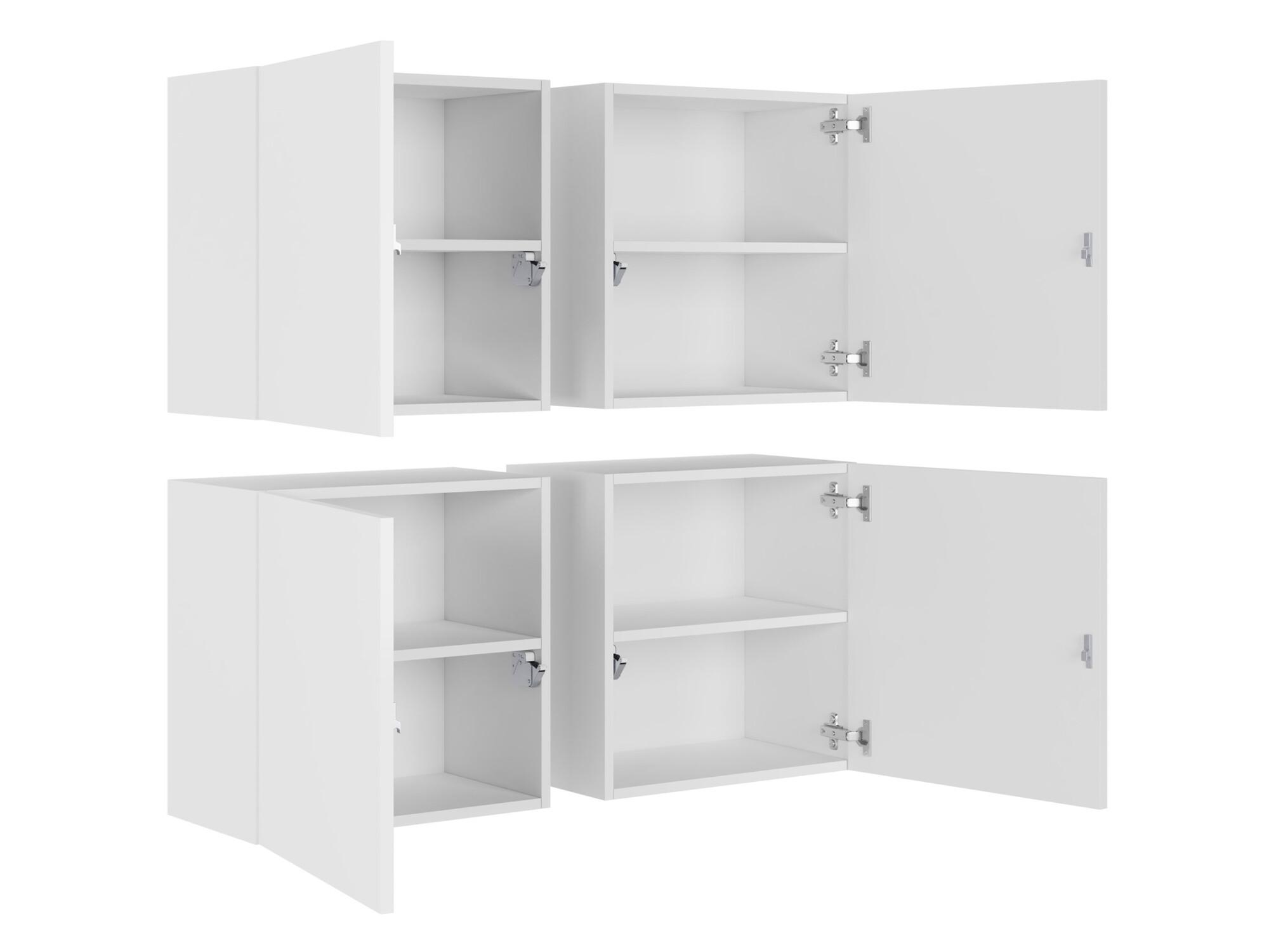 Set of cabinets Vilrin (Black + Glossy black)
