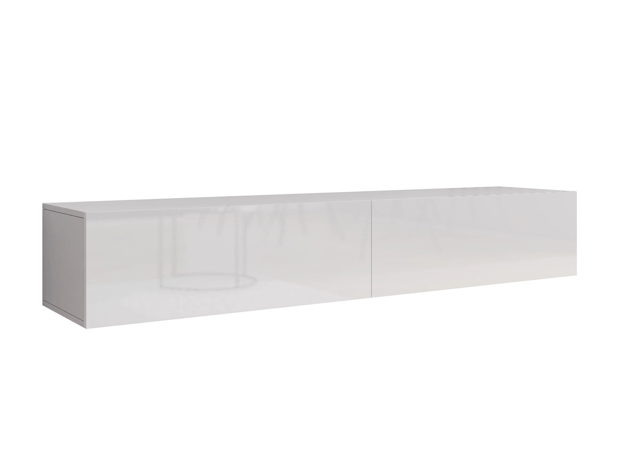 TV stand Vilrin I (White + Glossy white)