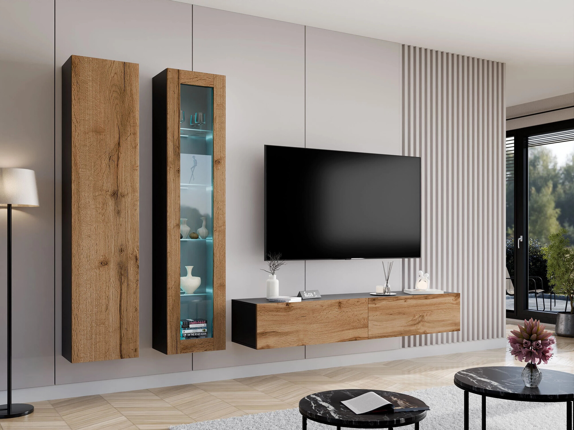 TV stand Vilrin I (Wotan Oak)
