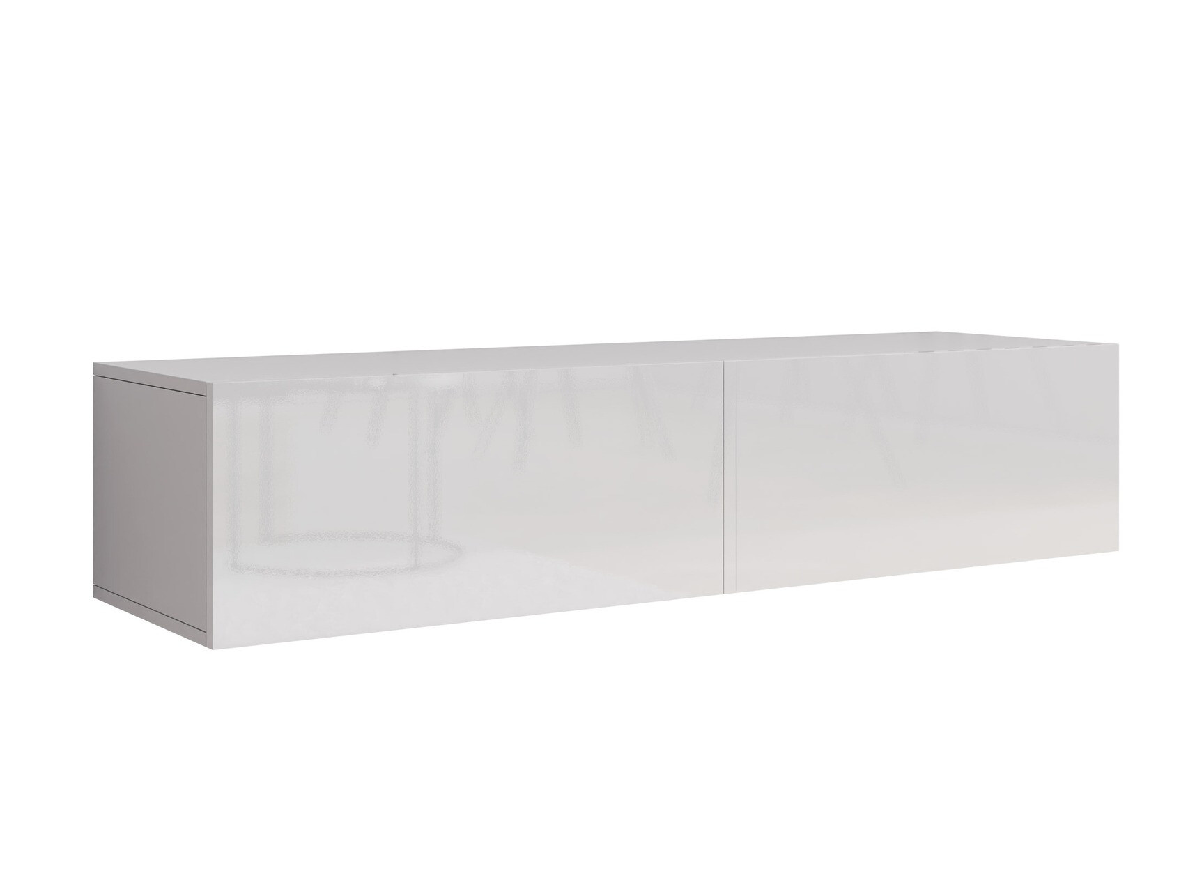 TV stand Vilrin II (White + Glossy white)