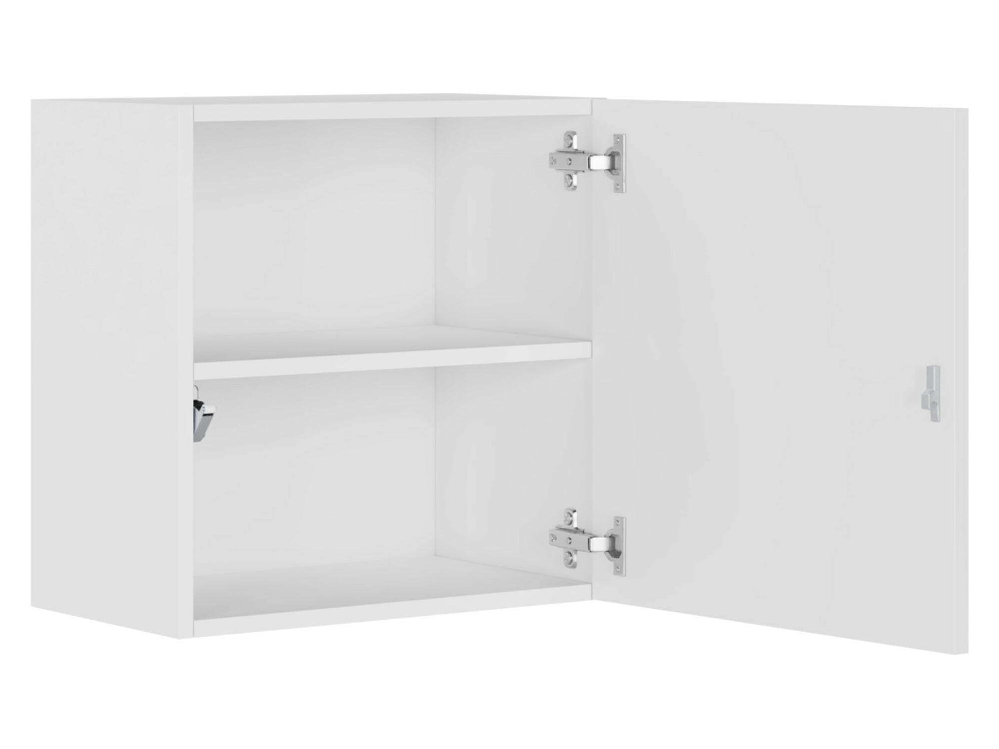Wall cabinet Vilrin I (White + Glossy white)