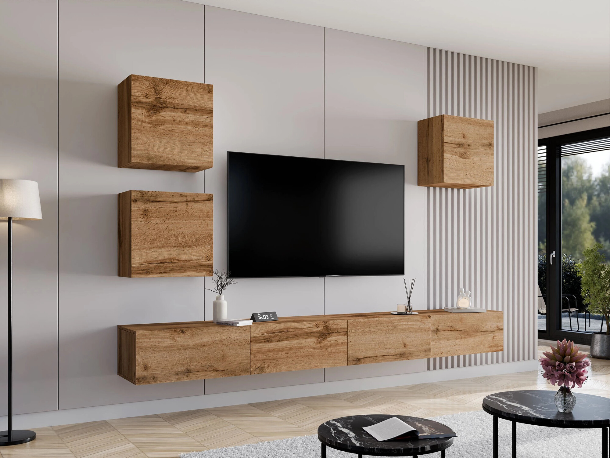 Wall cabinet Vilrin I (Wotan Oak)