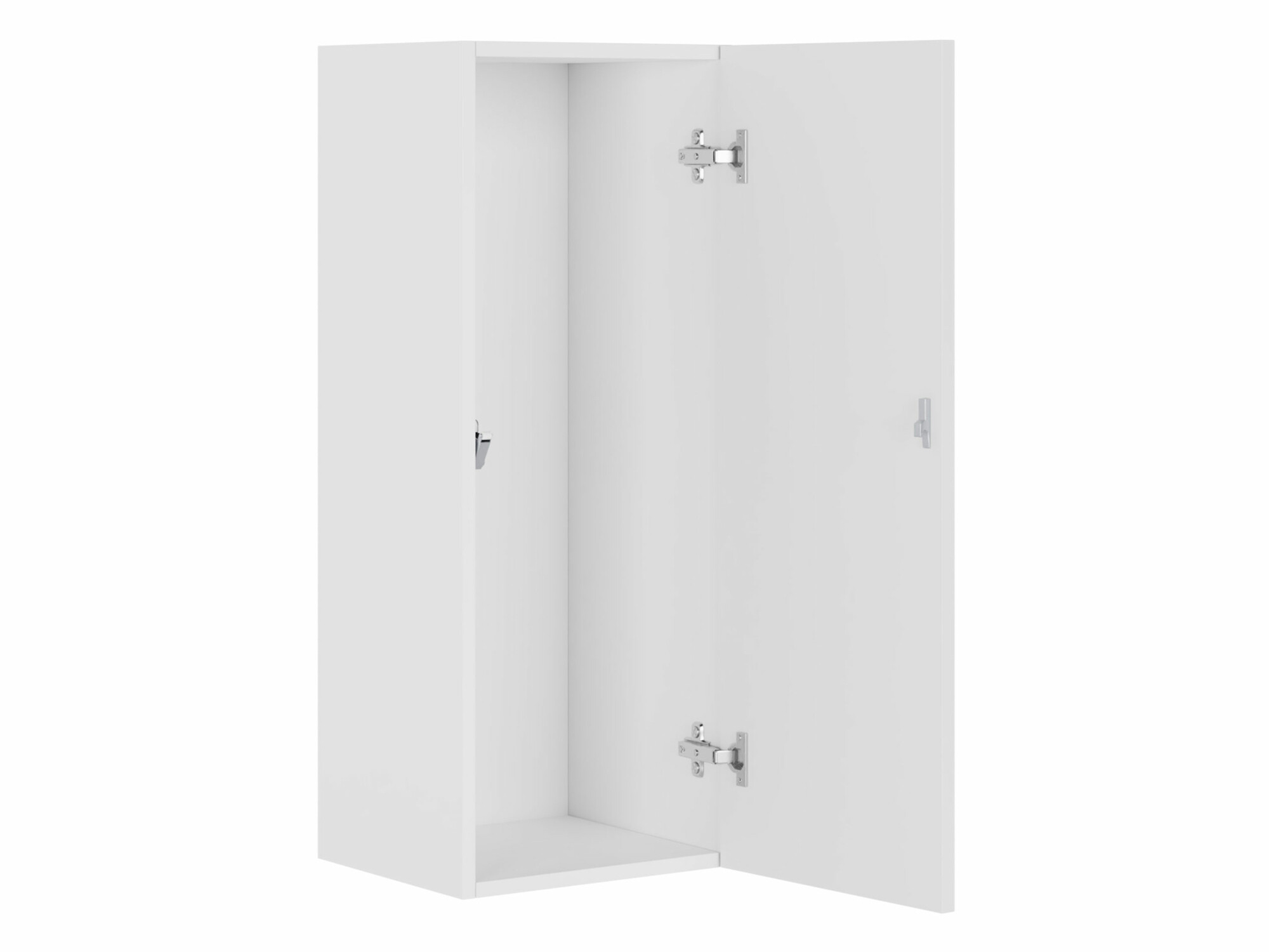 Wall cabinet Vilrin VI (Black + Glossy black)