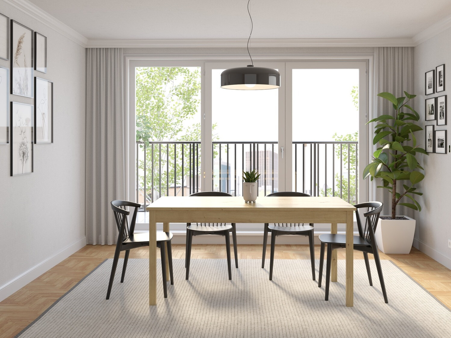 Table Bristol 221 (Artisan oak)