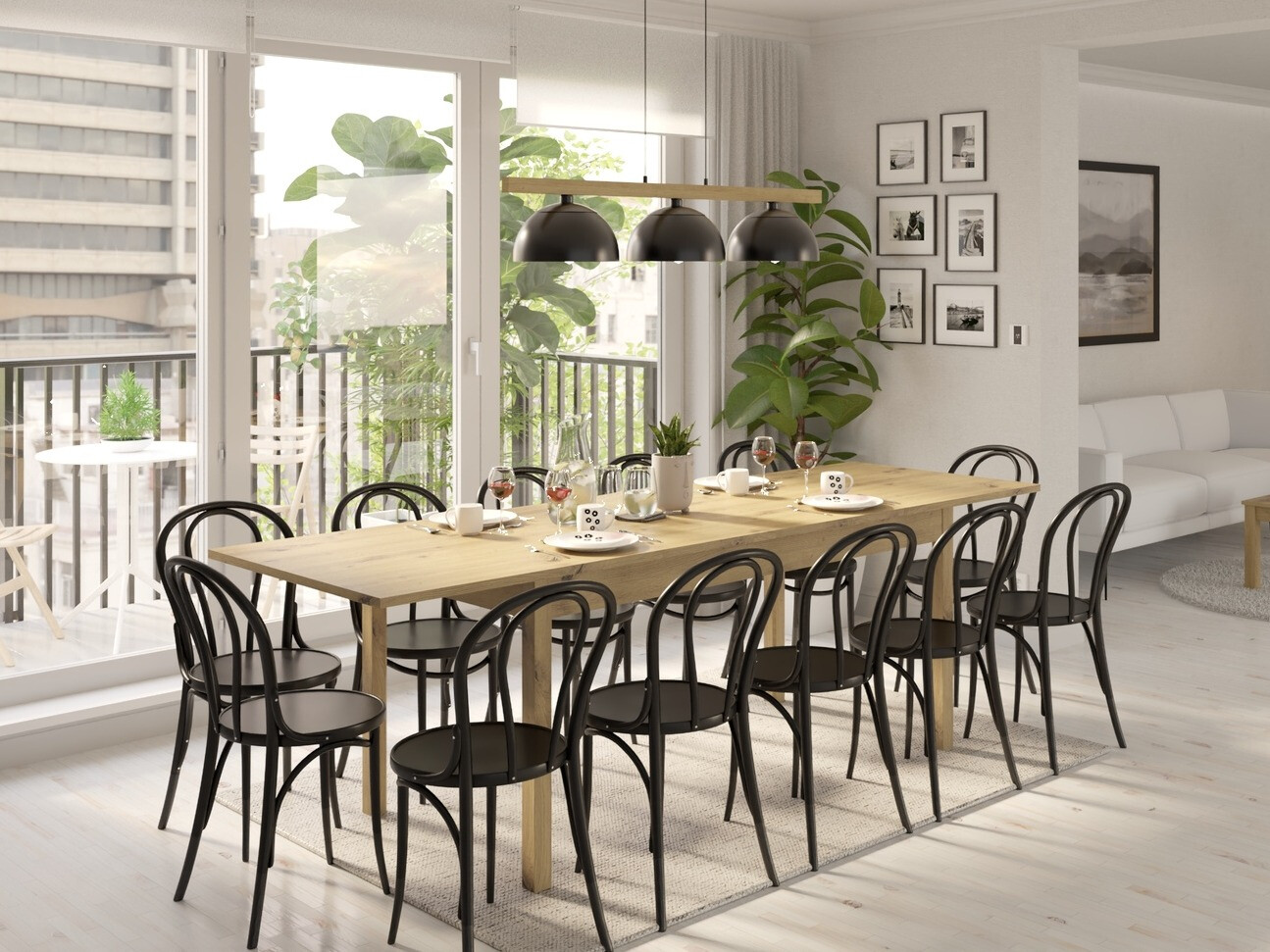 Table Bristol 221 (Artisan oak)
