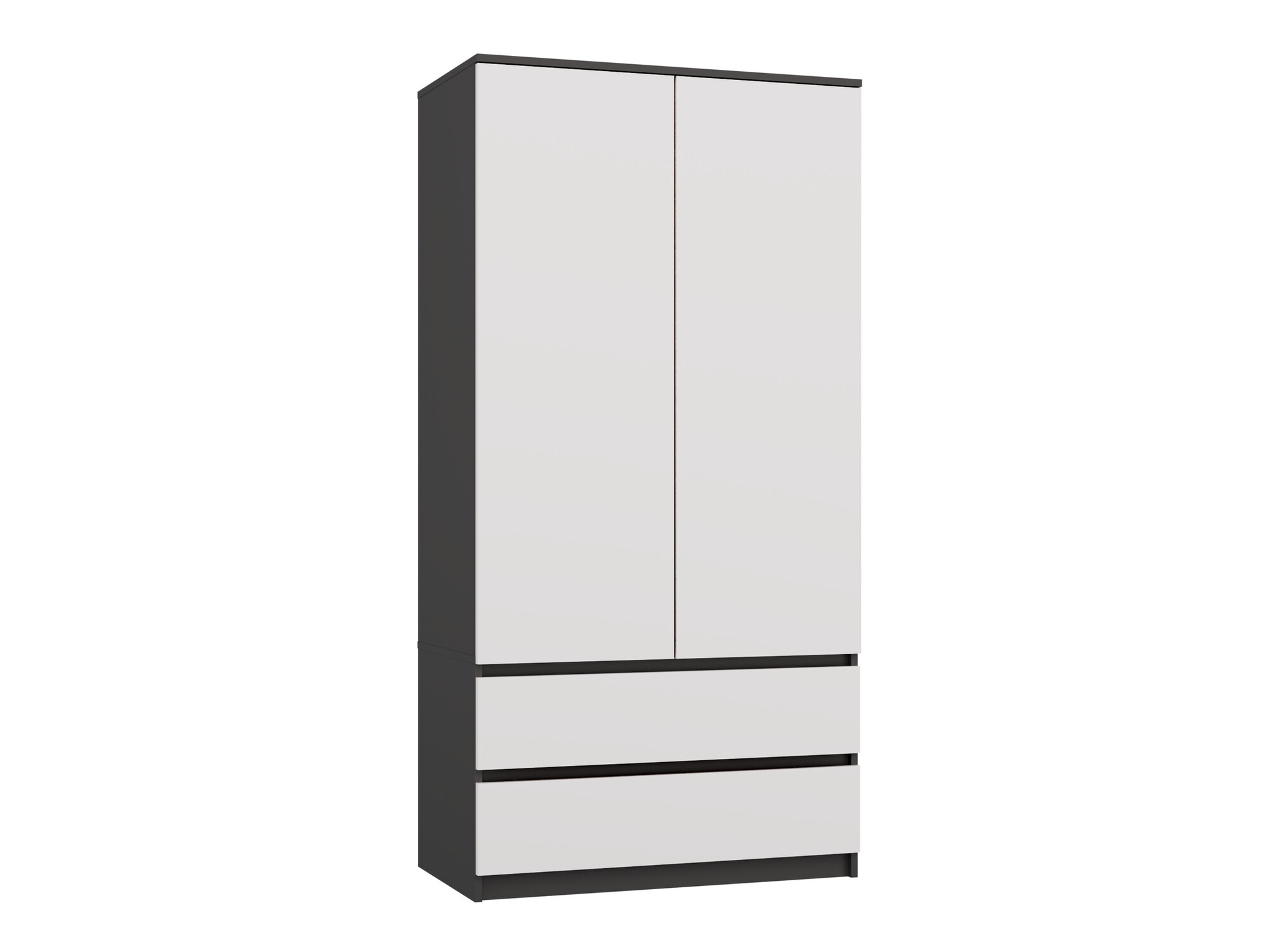 Wardrobe Elbvelu 116 (White + Anthracite)