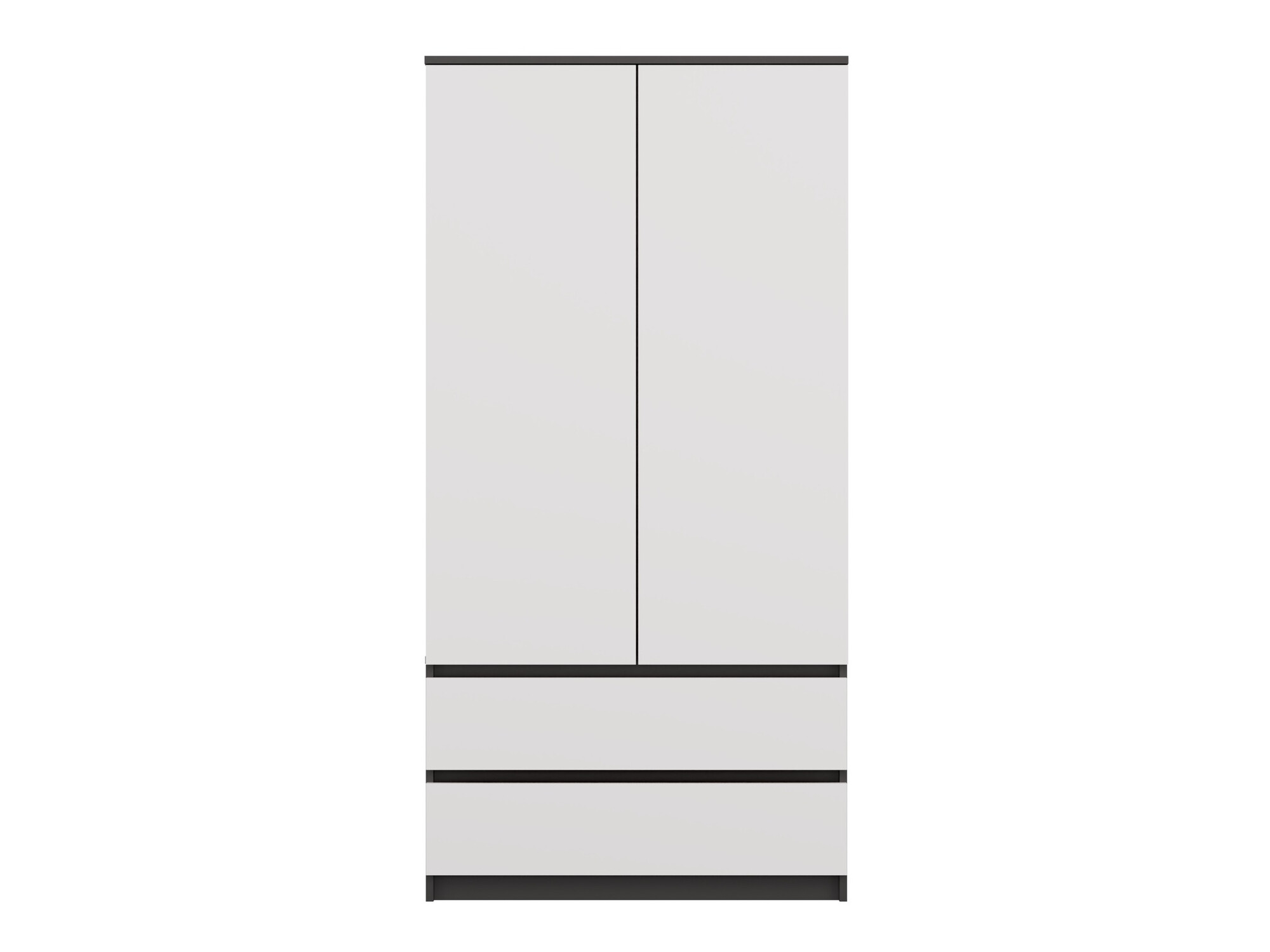 Wardrobe Elbvelu 116 (White + Anthracite)