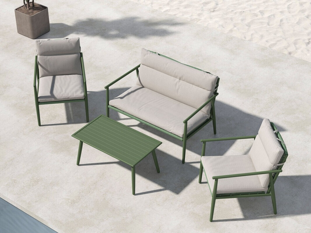 Outdoor furniture set Dallas 4831 (Green + Beige)