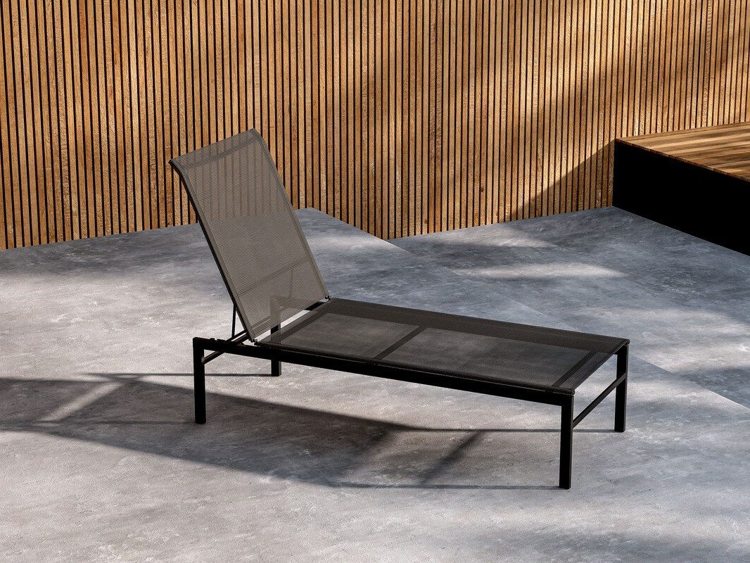 Outdoor sunbed Dallas 4834 (Black)