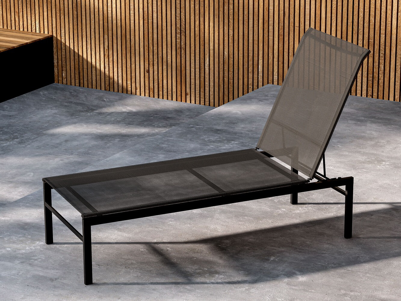 Outdoor sunbed Dallas 4834 (Black)