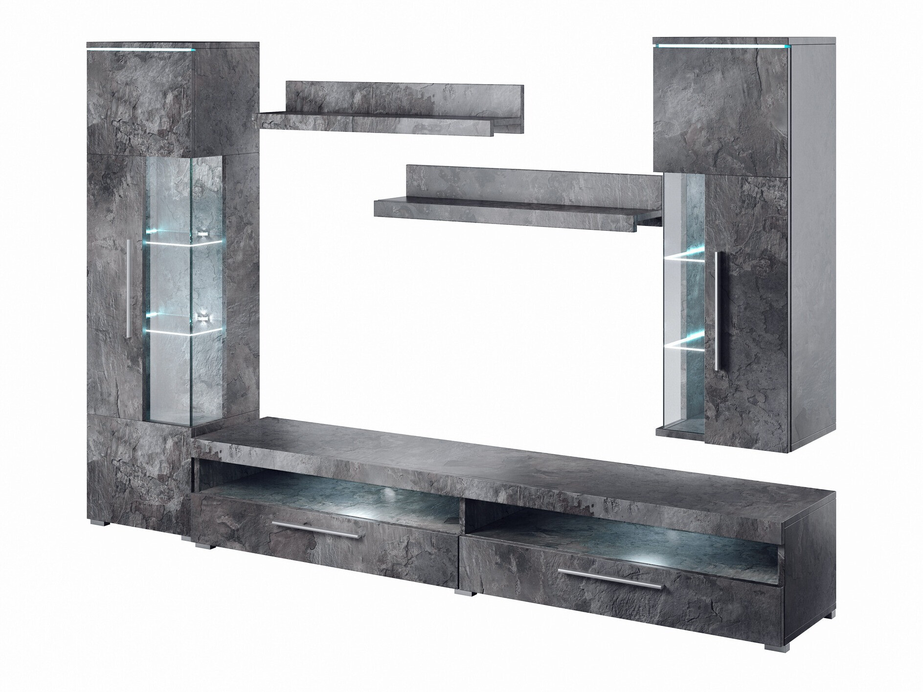 Living room set Torvire 108 (Dark concrete)
