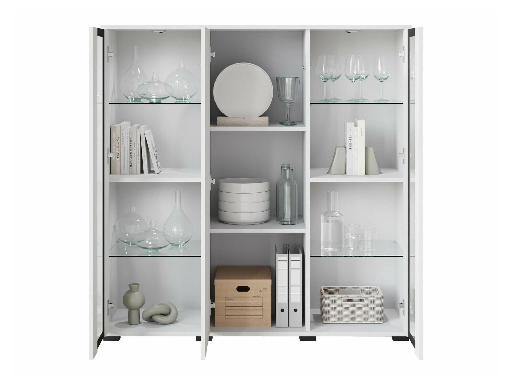 Sideboard Torcame 100 (Wotan Oak + Glossy white)