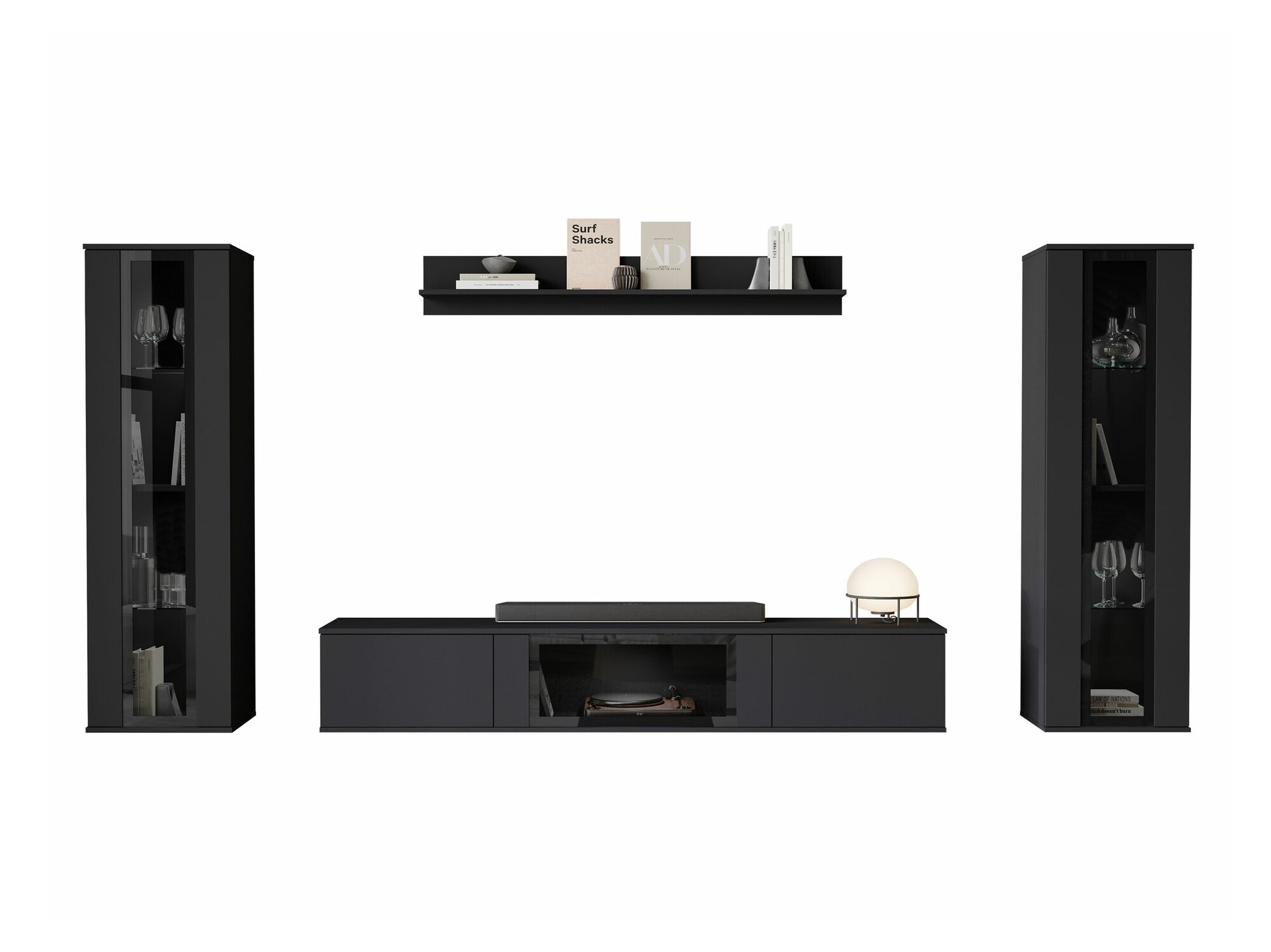 Living room set Torcame 103 (Black)