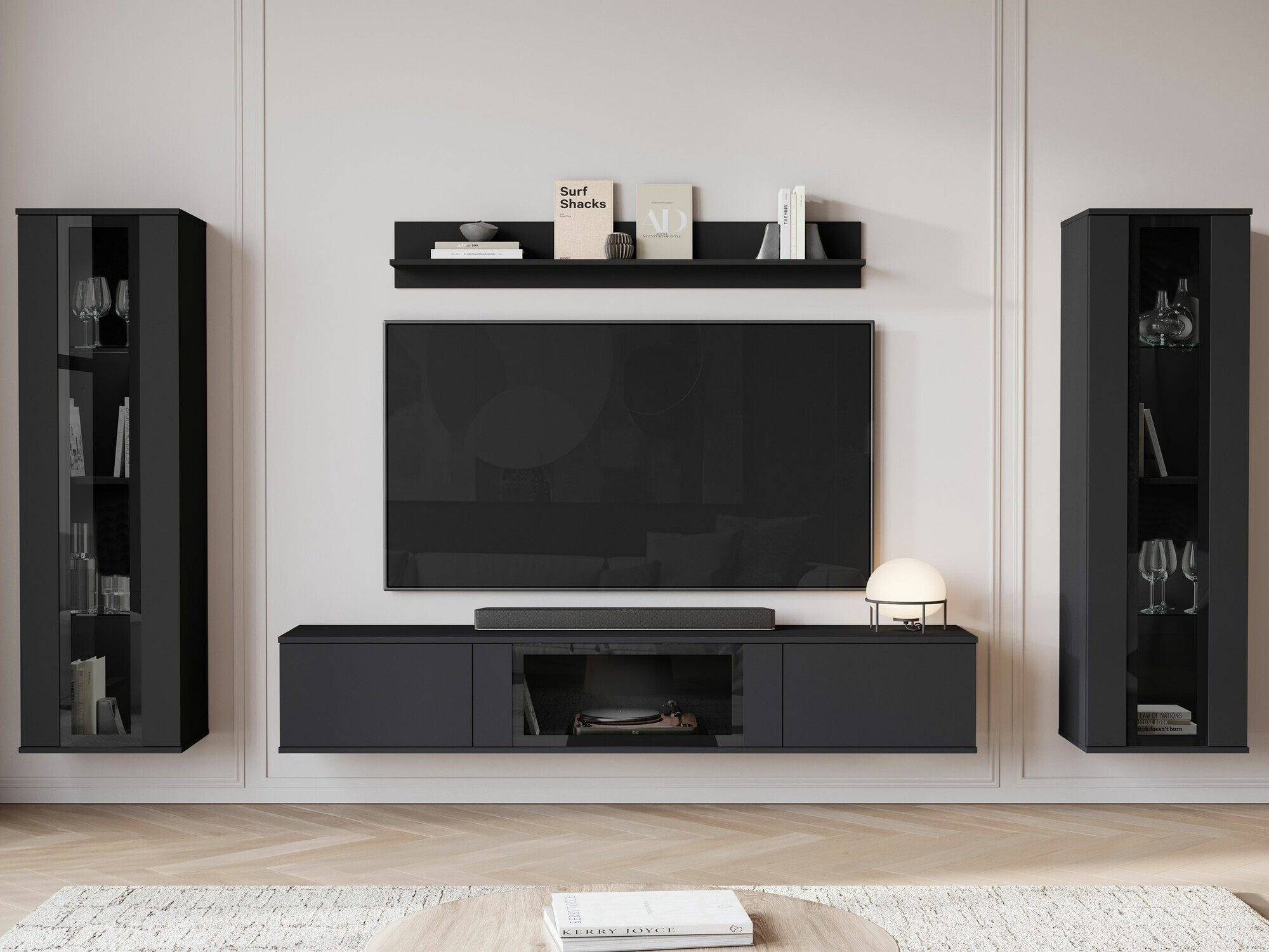 Living room set Torcame 103 (Black)