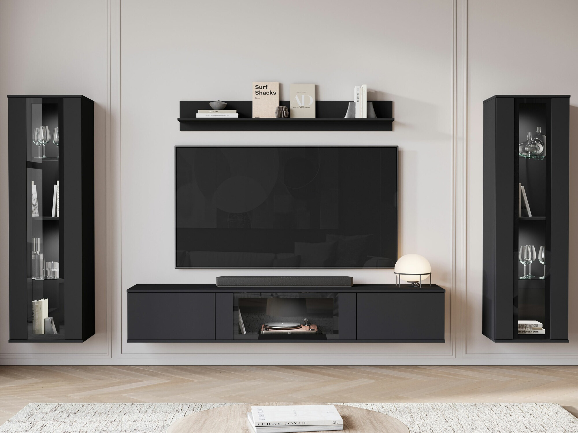 Living room set Torcame 103 (Black)